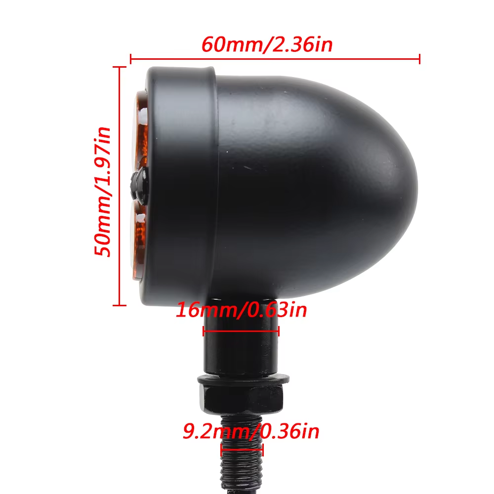 New Motorcycle Turn Signal Blinker Light Indicator Lamp Black Bullet Flash Hard for Suzuki Gn 125 Z400 Motorcycle Turn Signals