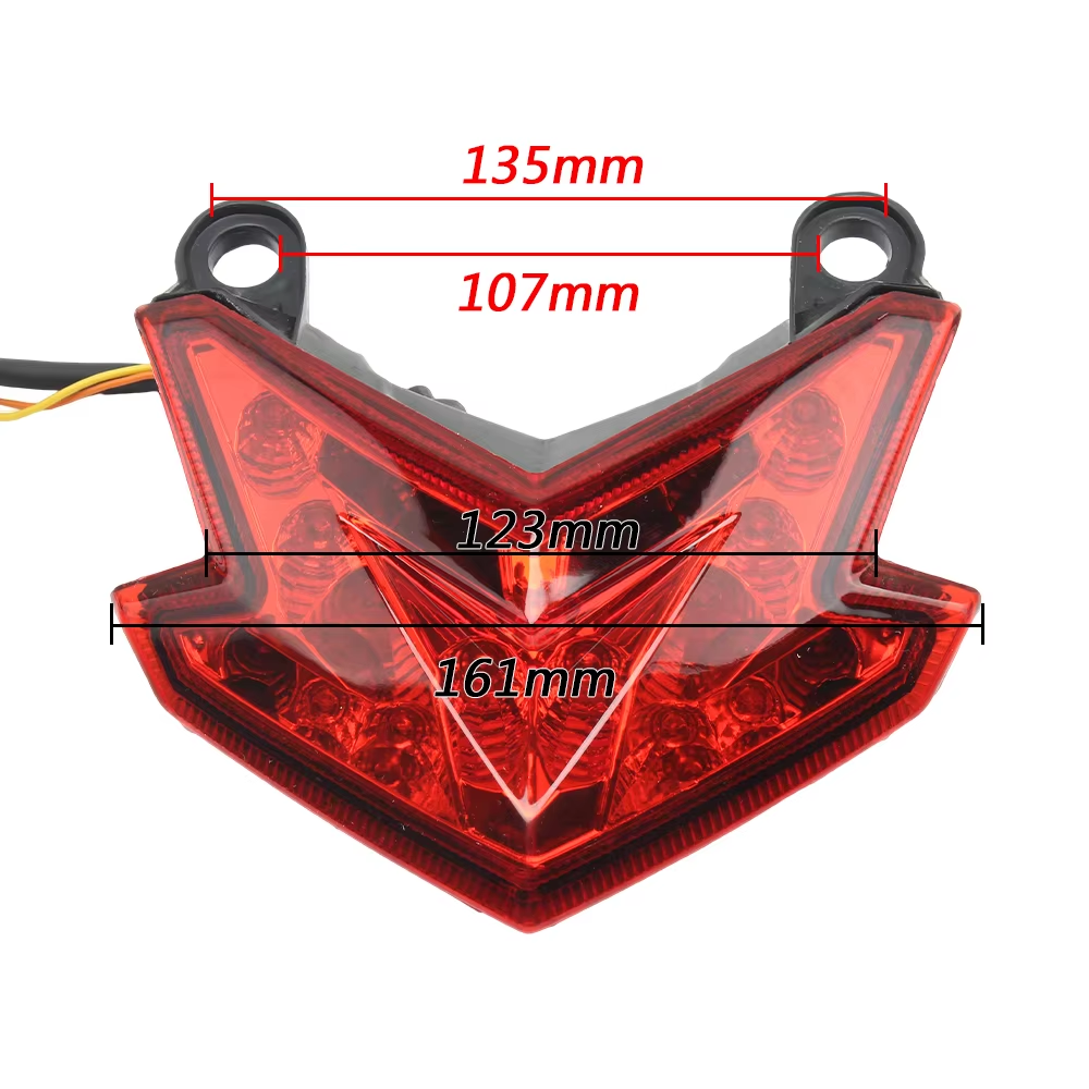 Arrows Led Motorcycle Tail Light for Kawasaki ZX6R Z800 Z125 2016 2022 Turn Signal Warning Brake Light Universal Multifunction