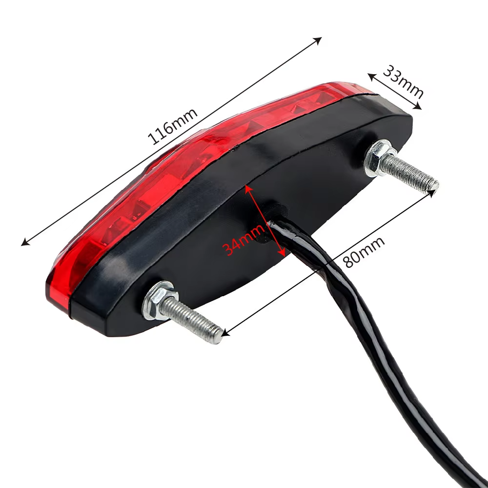 Motorcycle LED ATV Brake Lights Retro Tail Lights