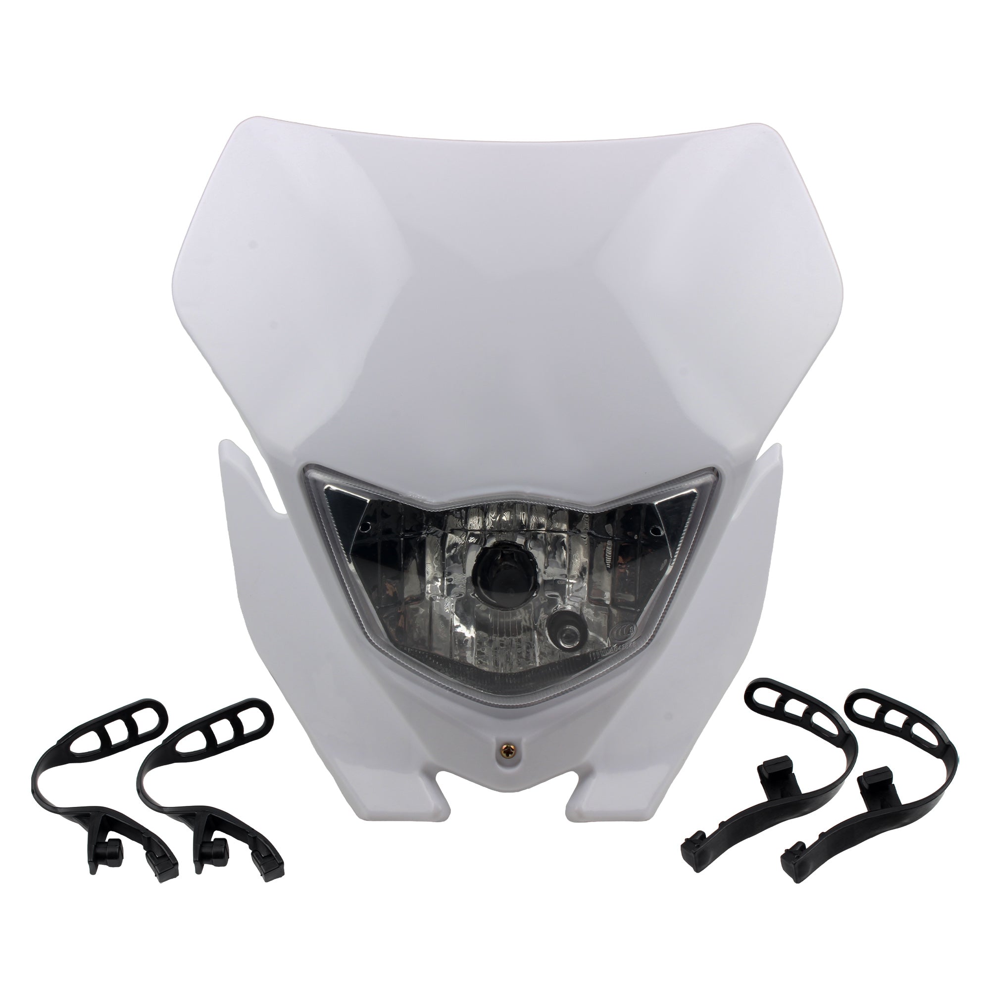 Universal Motorcycle Motocross Halogen Headlight Headlamp Plate for Kawasaki KLX 230 250 150 110R 230R Honda CRF 450 Enduro