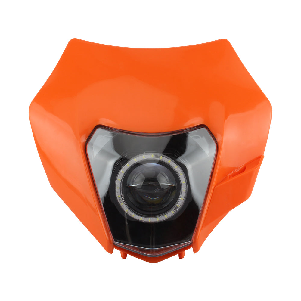 For KTM EXC Headlight LED Plate Motorcycle SX Duke 125 250 300 450 Moto Fairing Supermoto Motocross Accessories Dirt Bike Enduro