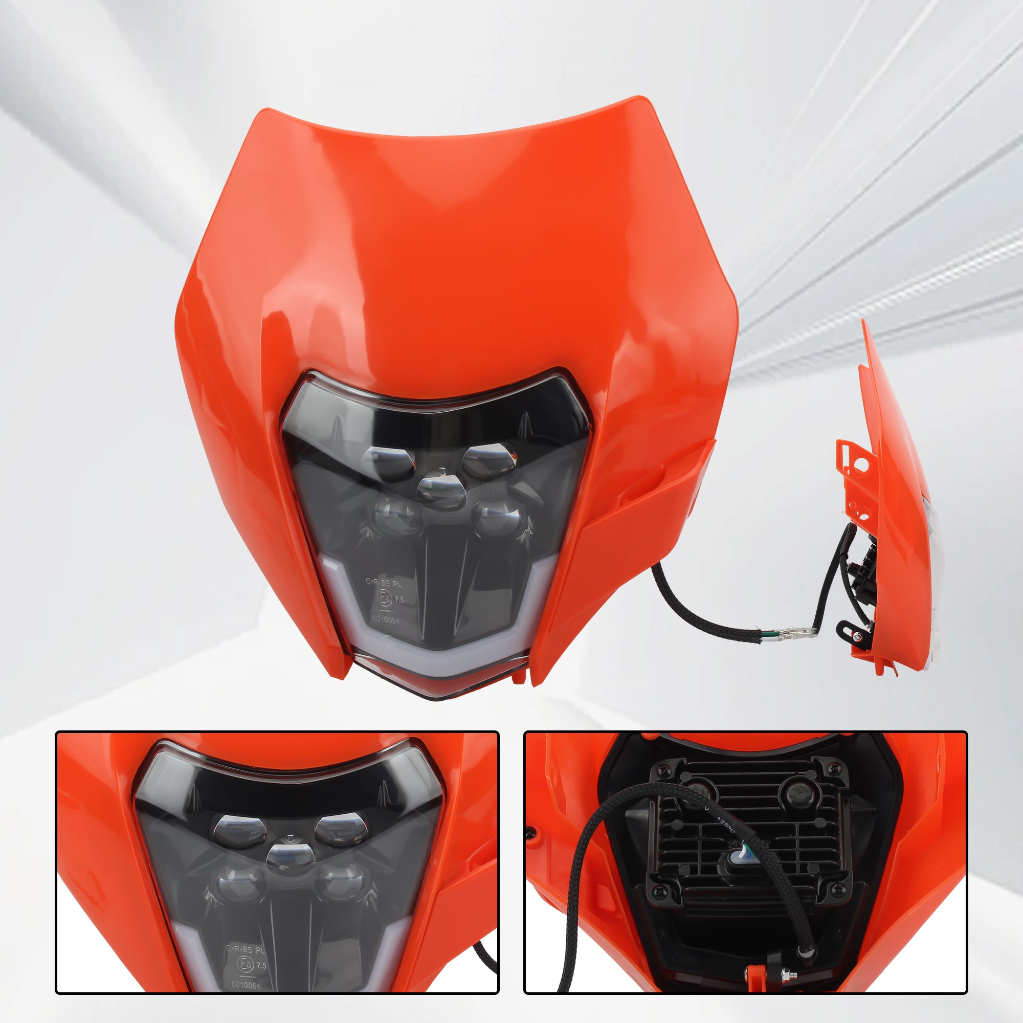 2008-2014 2015 2016 Motorcycle Headlamp Dirt Bike Headlight for KTM EXC SXF XCW MX 250 300 450 Motorbike Head Lamp Light Enduro
