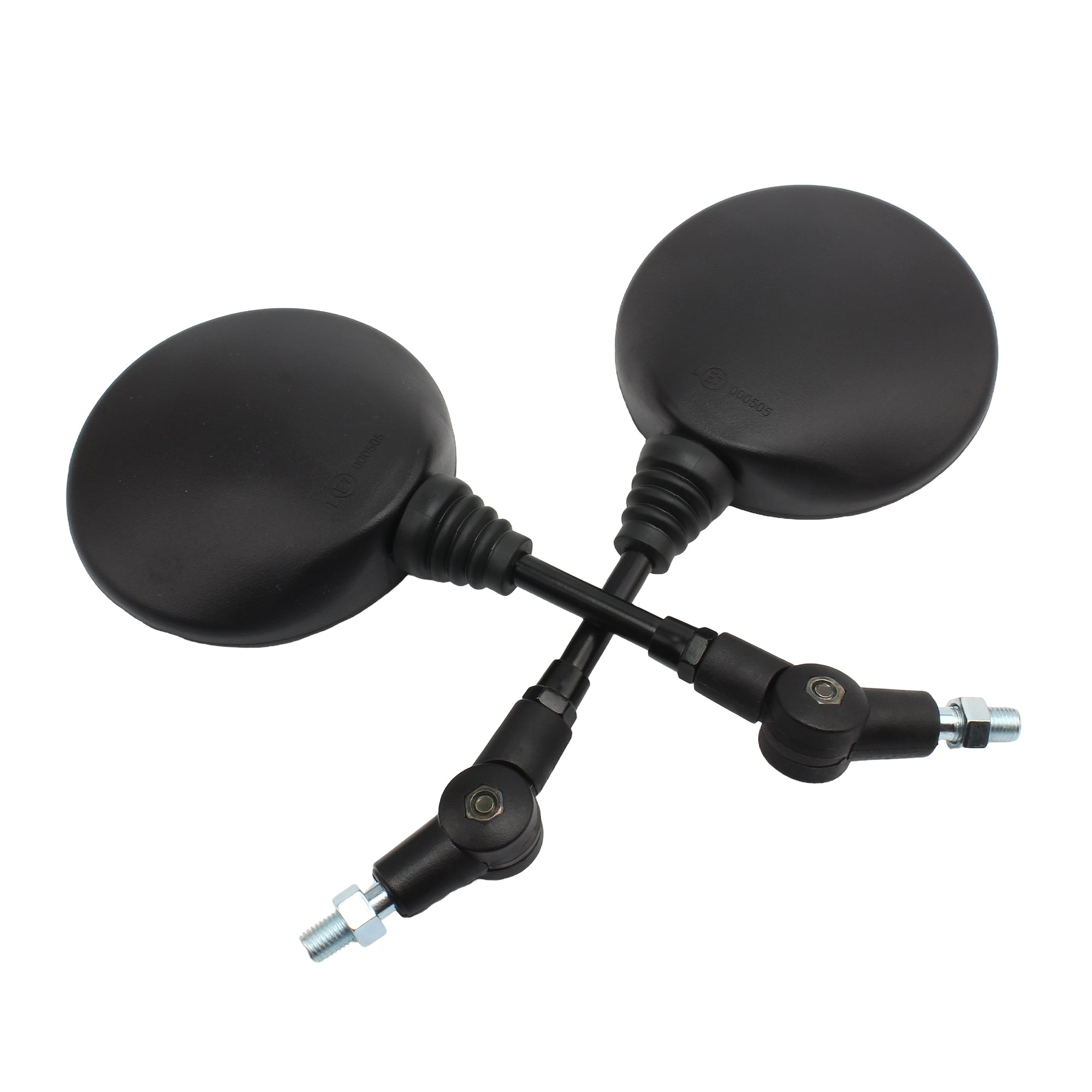 Scooter Rear Mirror Motorcycle Side Mirror 2pcs Foldable Round 10MM for Motocross Accessories for Bike Rearview Mirrors