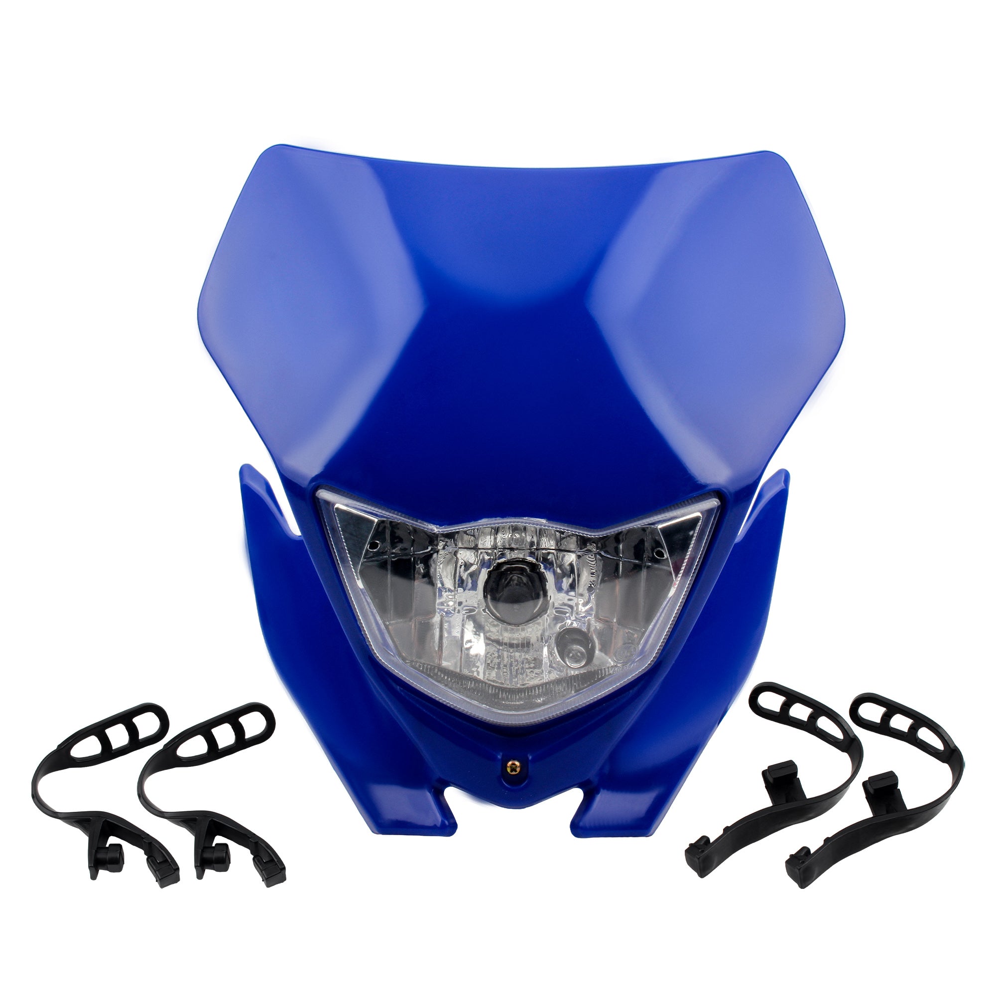 Universal Motorcycle Motocross Halogen Headlight Headlamp Plate for Kawasaki KLX 230 250 150 110R 230R Honda CRF 450 Enduro