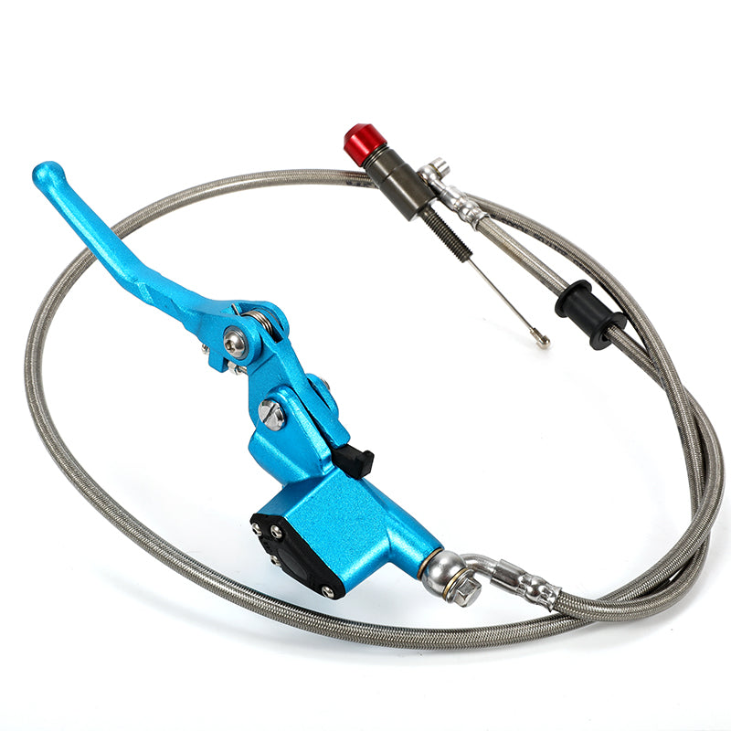 Dirt Bike Clutch Lever Aluminum 900Mm 1200Mm Stunt Folding Lever Motorcycle Brake Master Cylinder for 125-250Cc Hydraulic Clutch