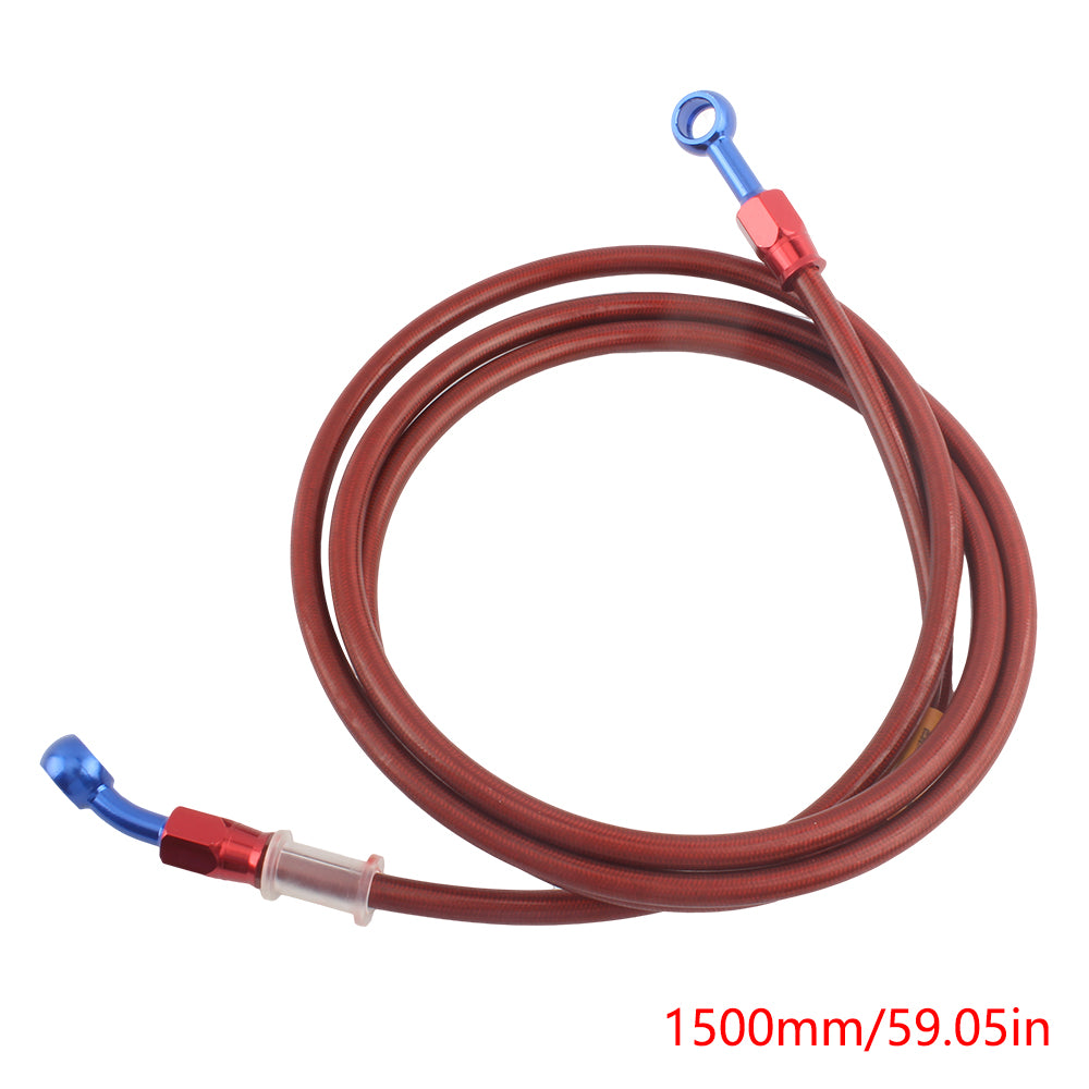 Aluminum Alloy Brake Tubing 500 mm 1500 mm 1800 mm Red and Blue Two Colors