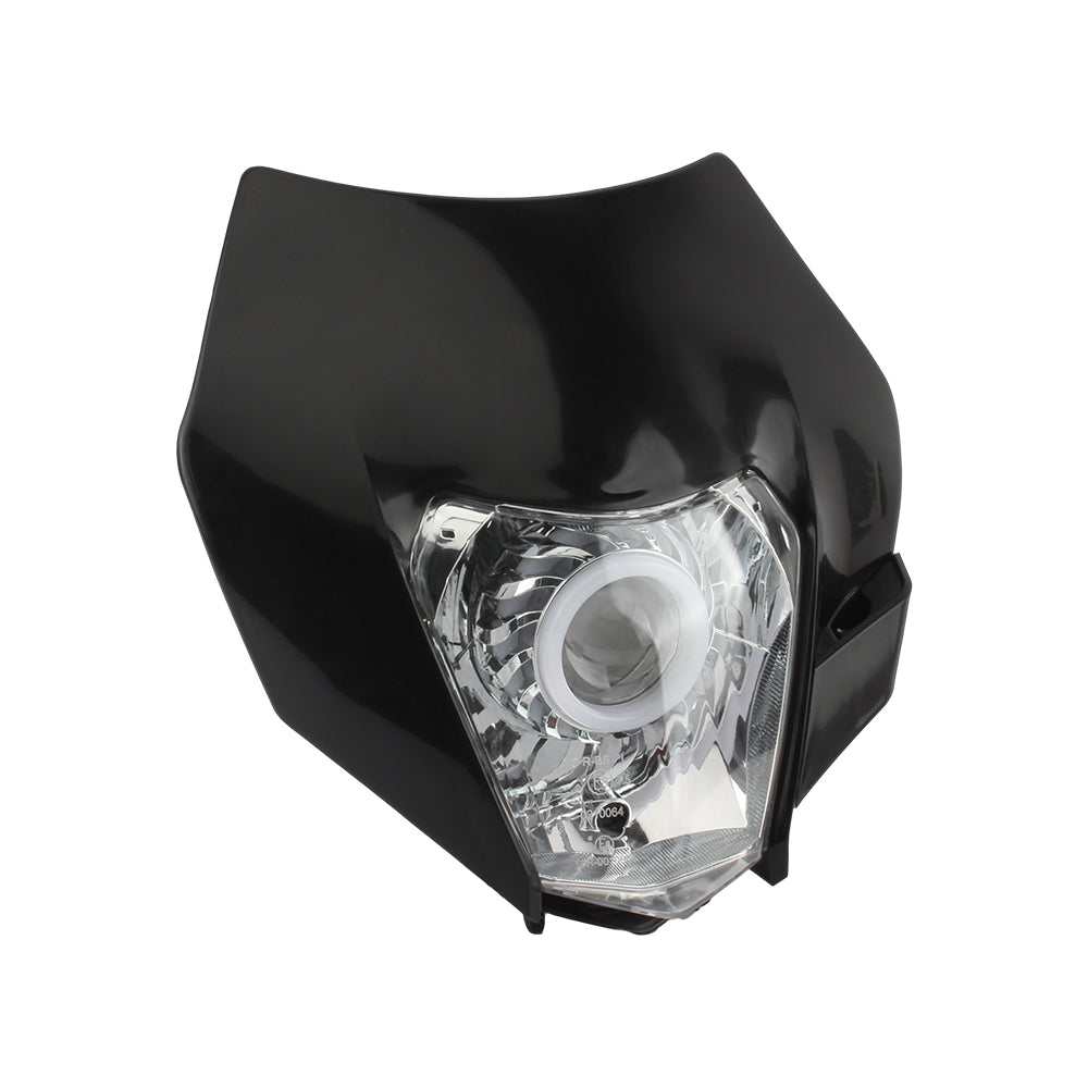 For KTM Headlight Plate Motorcycle LED EXC 300 XC SX 125 250 350 450 Round Wick Headlamp Dit Bike Supermotor Enduro Accessories