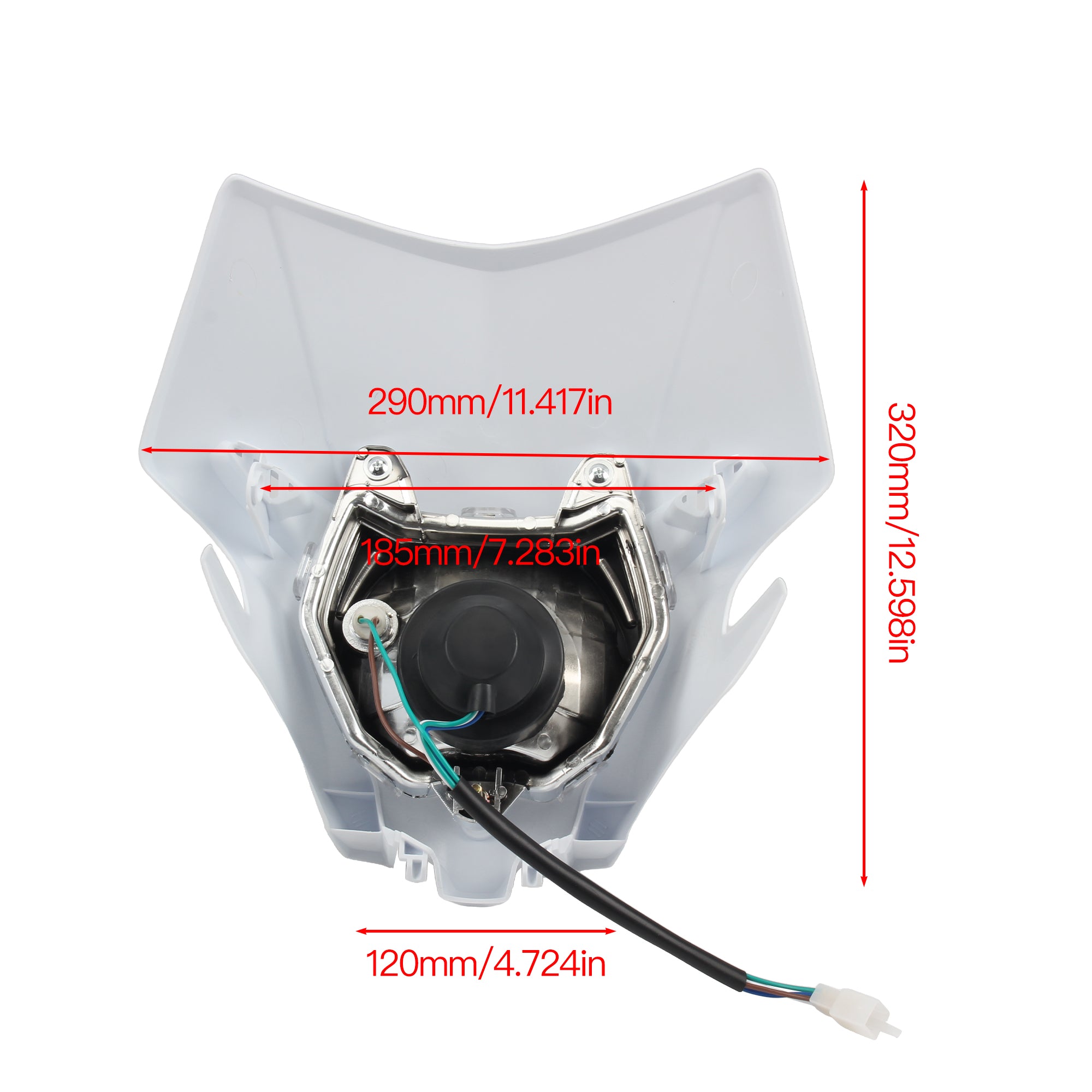 Motorcycle Halogen Headlight Plate for Honda CRF150L for KTM EXC EXCF SXF XC XCW XCF MX Supermoto Dirt Bike Enduro