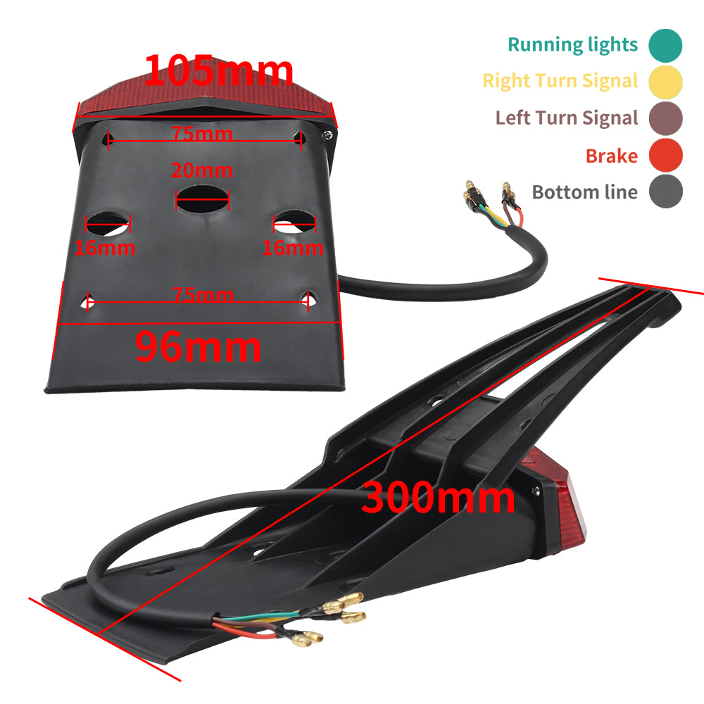 Motorcycle Universal Flash Turn Signals Brake Light for Bmw Suzuki Yamaha Honda Universal Flashing Accessory Safeguard Wholesale