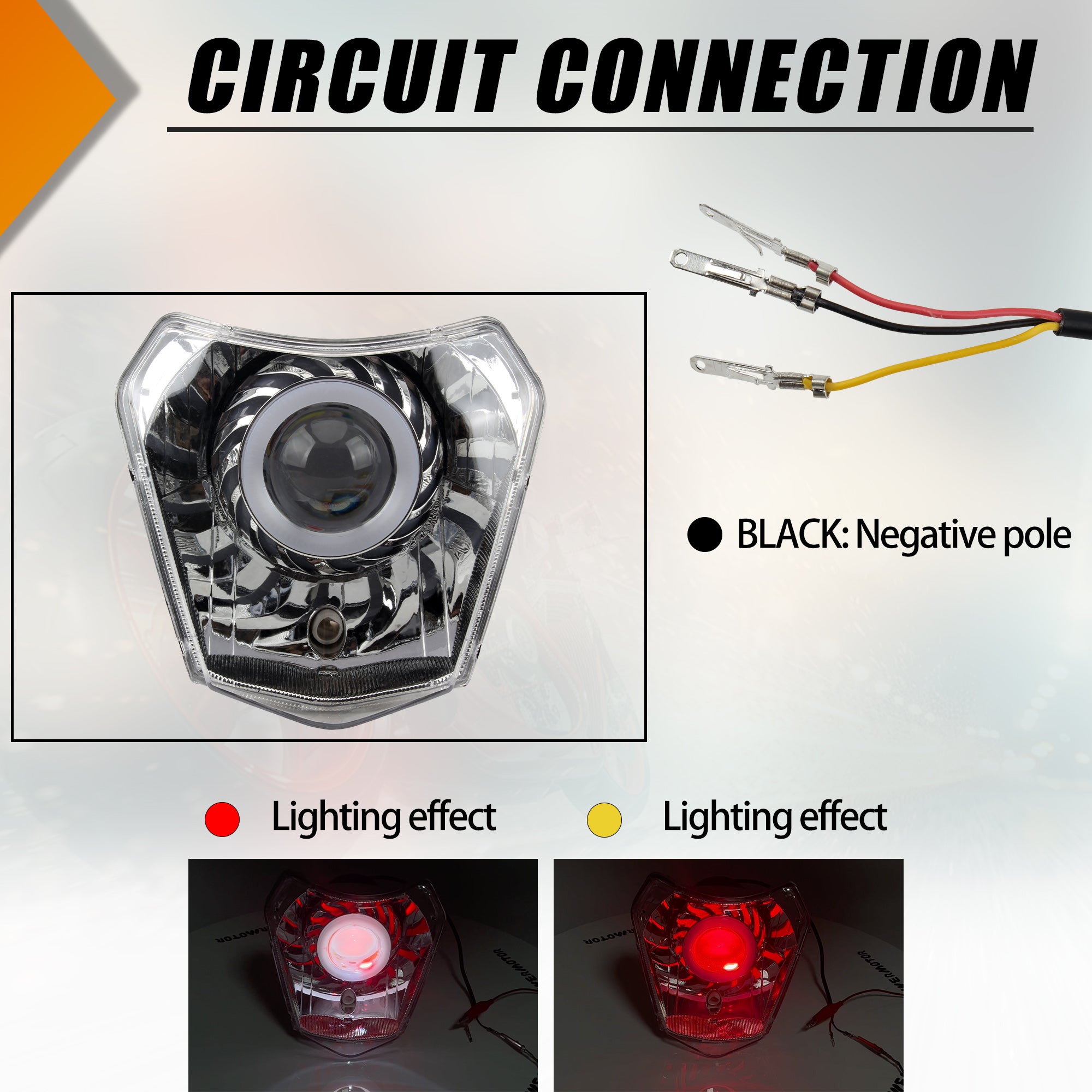For KTM LED Motorcycle Headlight Headlamp EXC EXCF SXF SX XC XCW XCF XCFW 125 250 300 350 450 Dit Bike Accessories Enduro