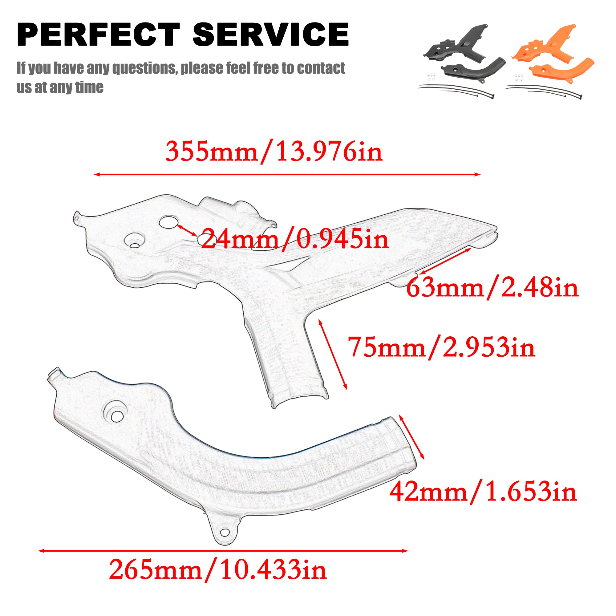 Motorcycle Frame Cover Body Guard Protector for KTM SX EXCF XCW XCFW 125 250 300 350 400 450 500 2019 EXC SXF XC XCF 2020 2021