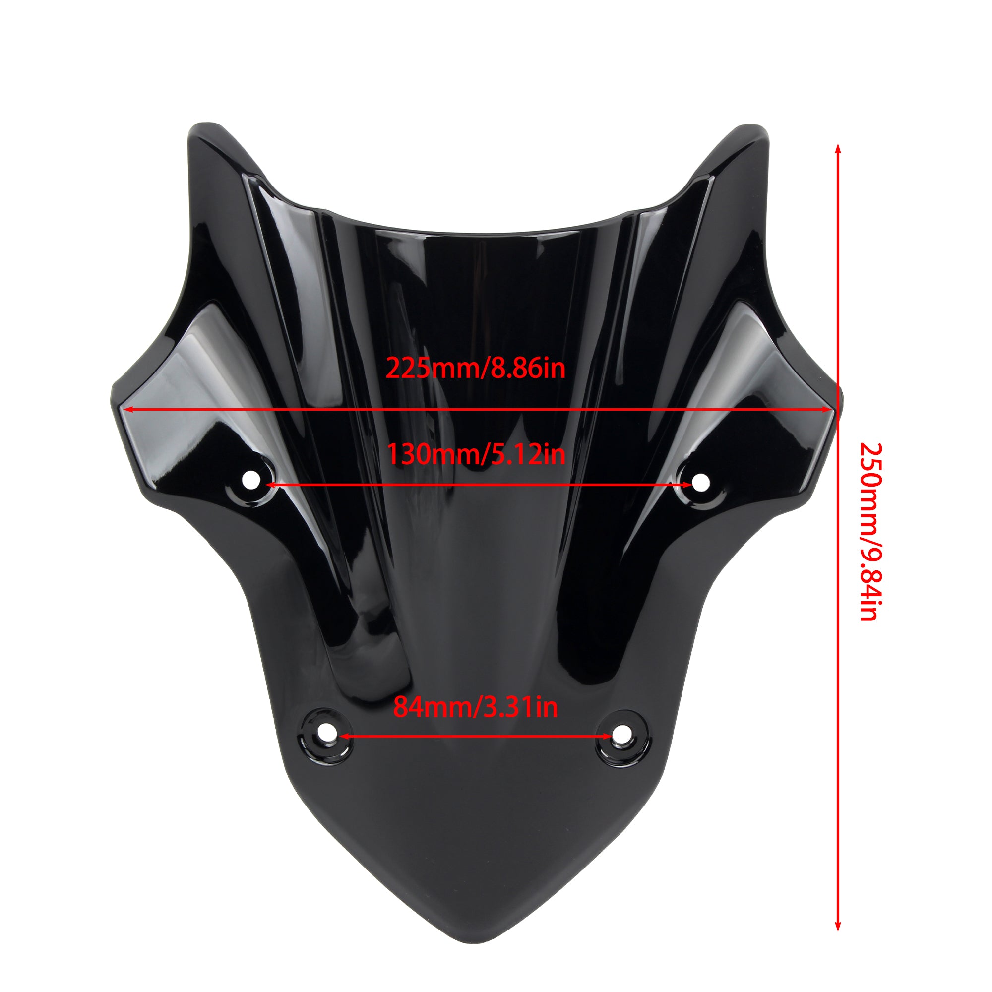 2017-2019 for Kawasaki Z900 Motorcycle Windshield Windscreen Wind Deflector Motobike Parts Black ABS Plastic Spoiler