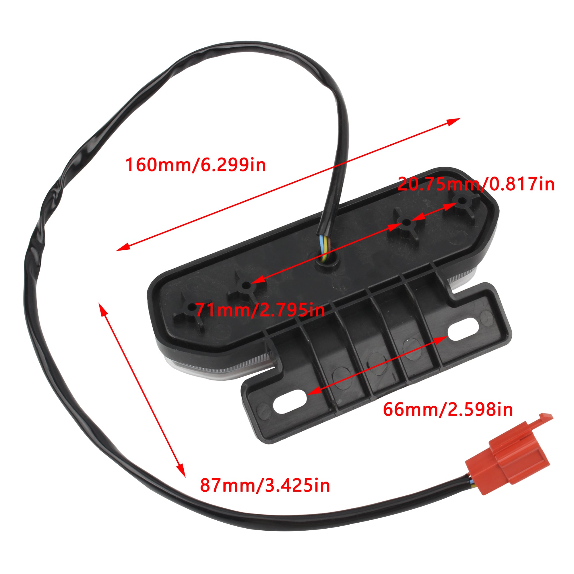 Powermotor Motorbike Motorcycle Rear Tail Lights LED Motorbike Stop Turn Signal Direction Indicator Blinker Taillight 12V
