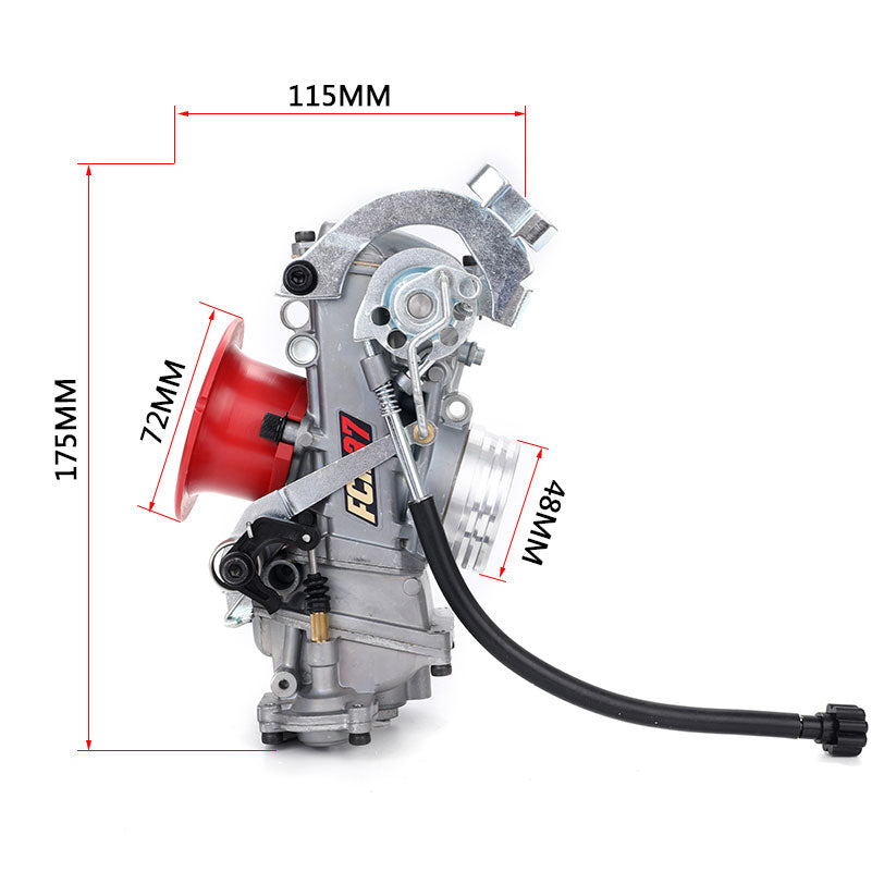 37 39 41mm Carburetor FCR39 CRF Slant Side Carburettor Silver CE Carburetor Motorcycle Lectron Carburetor for Motorcycle 90 Days