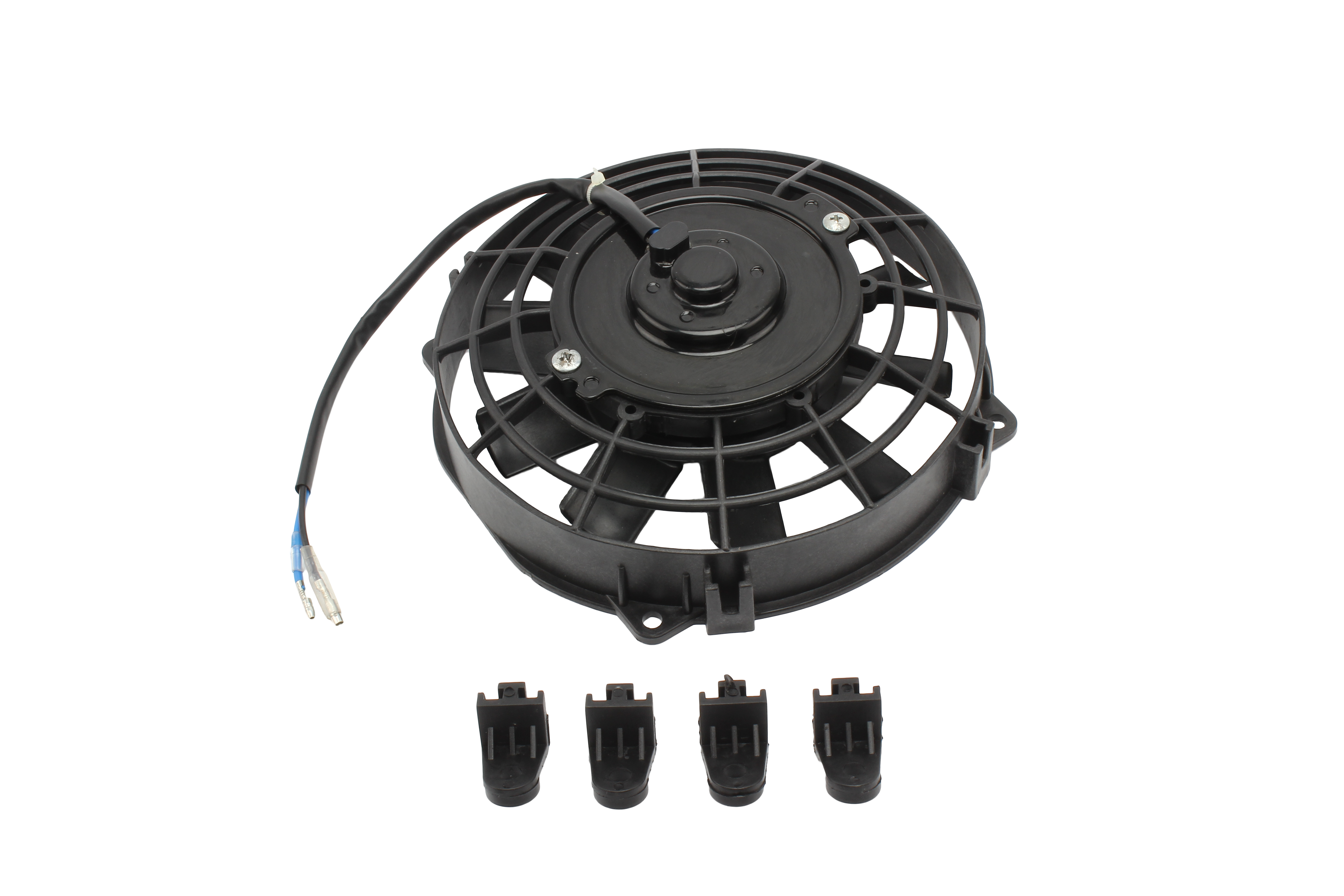 Universal Motorcycle 8In 12V 80W Dc Evaporative Cooling Fan and Cooling for 150Cc 200Cc 250Cc Atv Motor Fan for Cooling