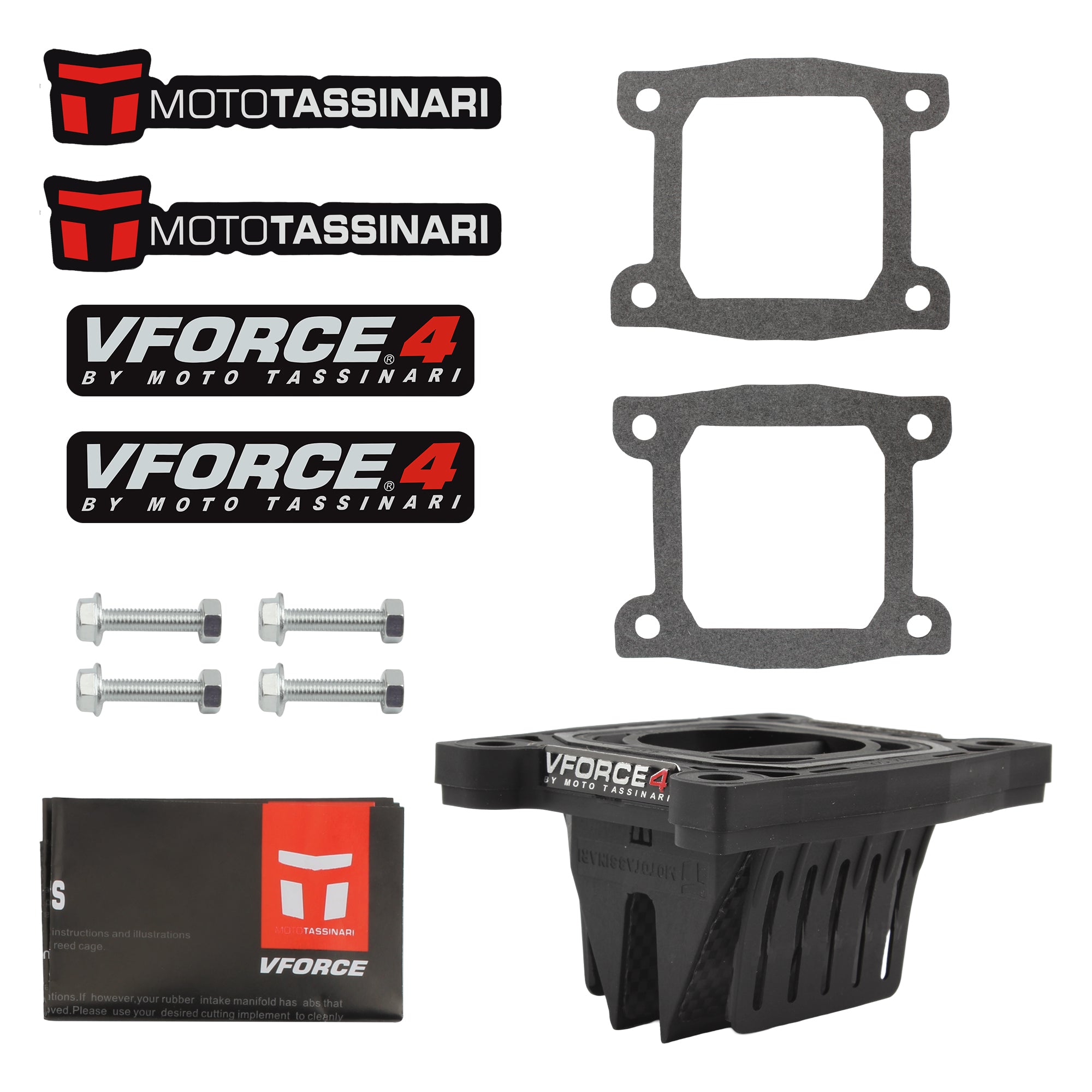 V Force 4 V4145 Reed Valve Kit for Blaster ATV YFS200 1988-2006 Carbon Fiber V-force Valve Kit
