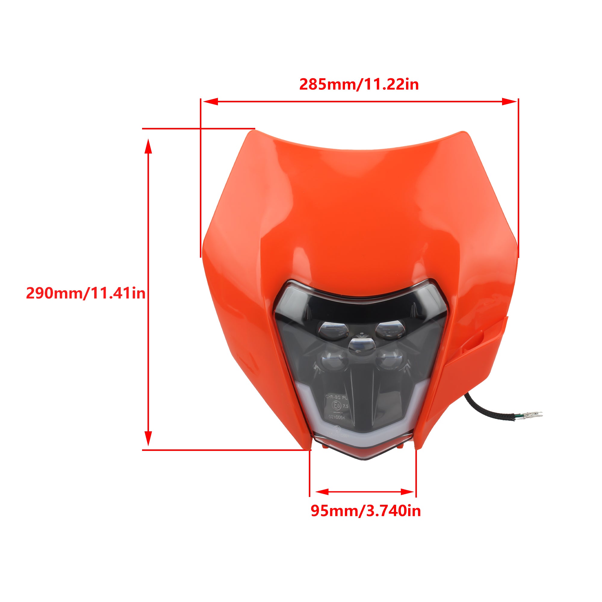 2008-2014 2015 2016 Motorcycle Headlamp Dirt Bike Headlight for KTM EXC SXF XCW MX 250 300 450 Motorbike Head Lamp Light Enduro