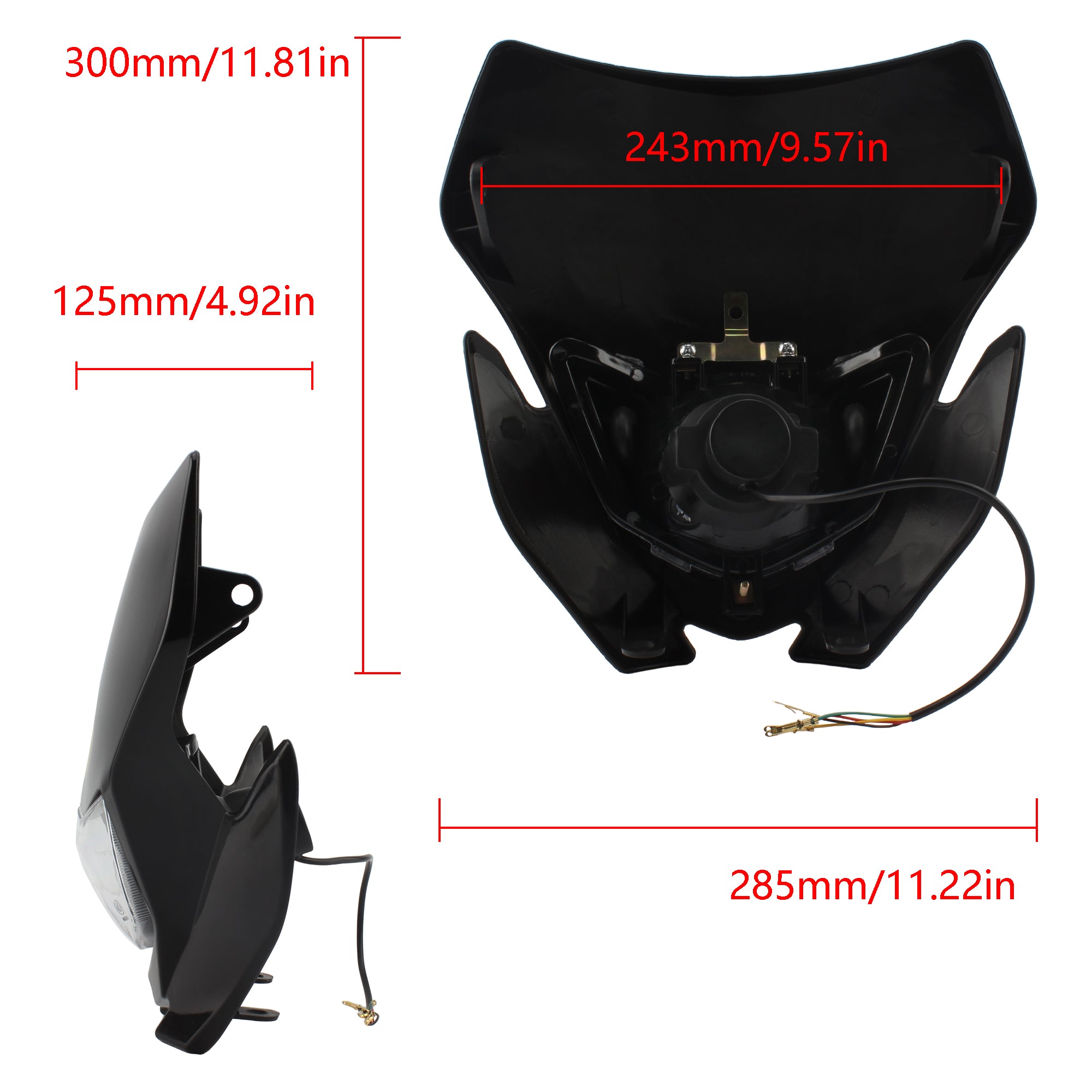 New Motorcycle Headlight Universal Headlamps KLX125 KLX150 250 450 Off Road Bicycle Motorcycle Off Road Accessories Enduro