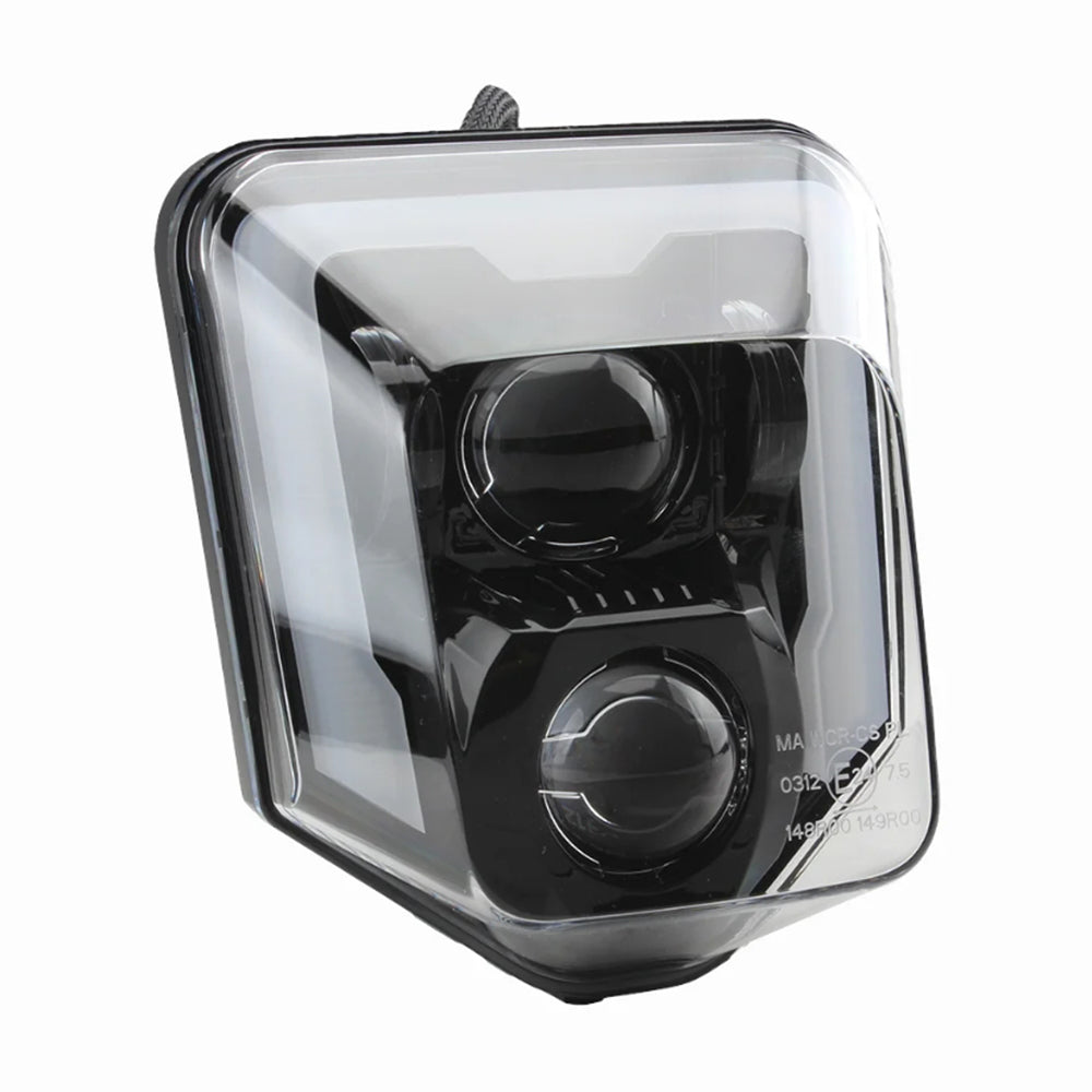 Motocross LED Headlight Wick Enduro Dirt Bike FE FX TE TC 2015-2022 6500K Universal 12V 36W 78W Black Head Lamp