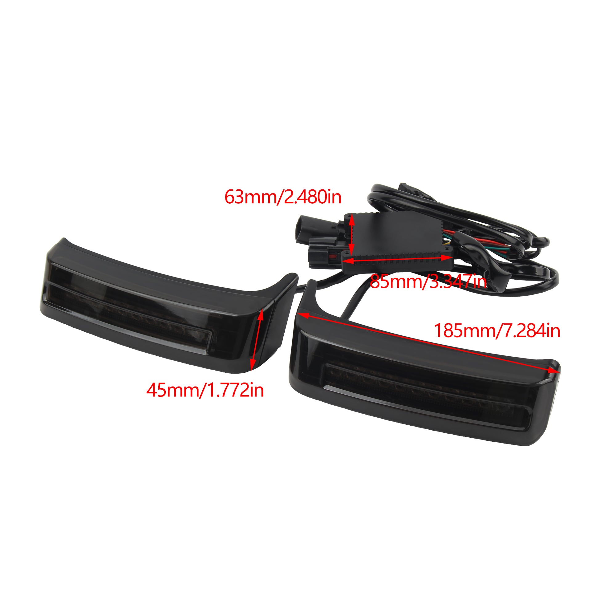 For Harley Touring Electra Street Glide Motorcycle LED Brake Running Luggage Turn Signal Lights Motorbike Tail Light Lamp