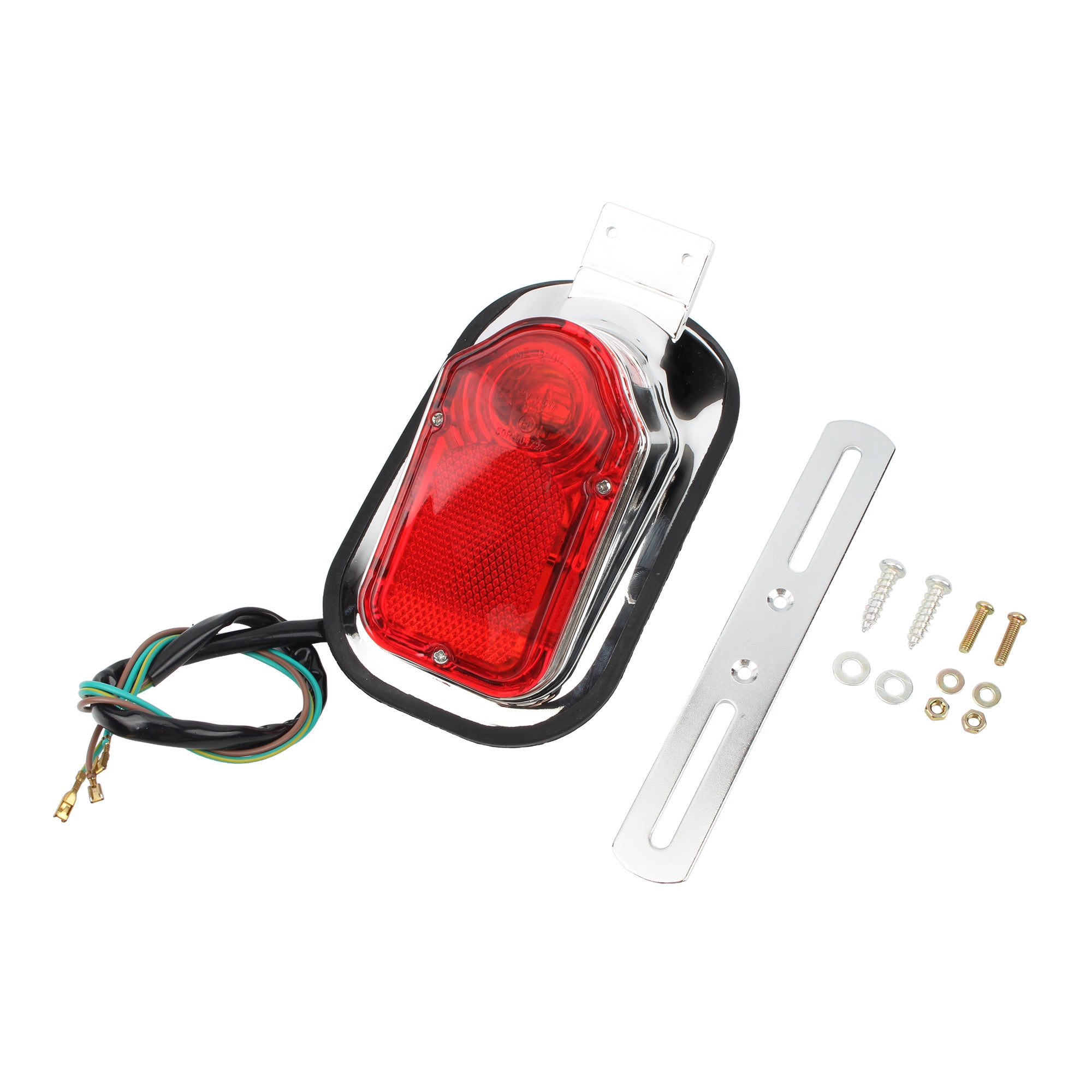 For Harley Bobber Chopper Custom Touring Taillights Motorcycle Red Brake Tail Light Signal Lamp for Honda Yamaha Accessories