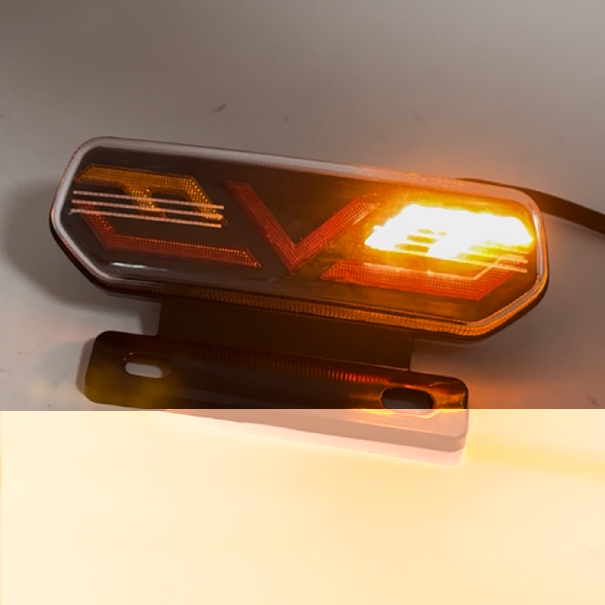 Powermotor Motorbike Motorcycle Rear Tail Lights LED Motorbike Stop Turn Signal Direction Indicator Blinker Taillight 12V