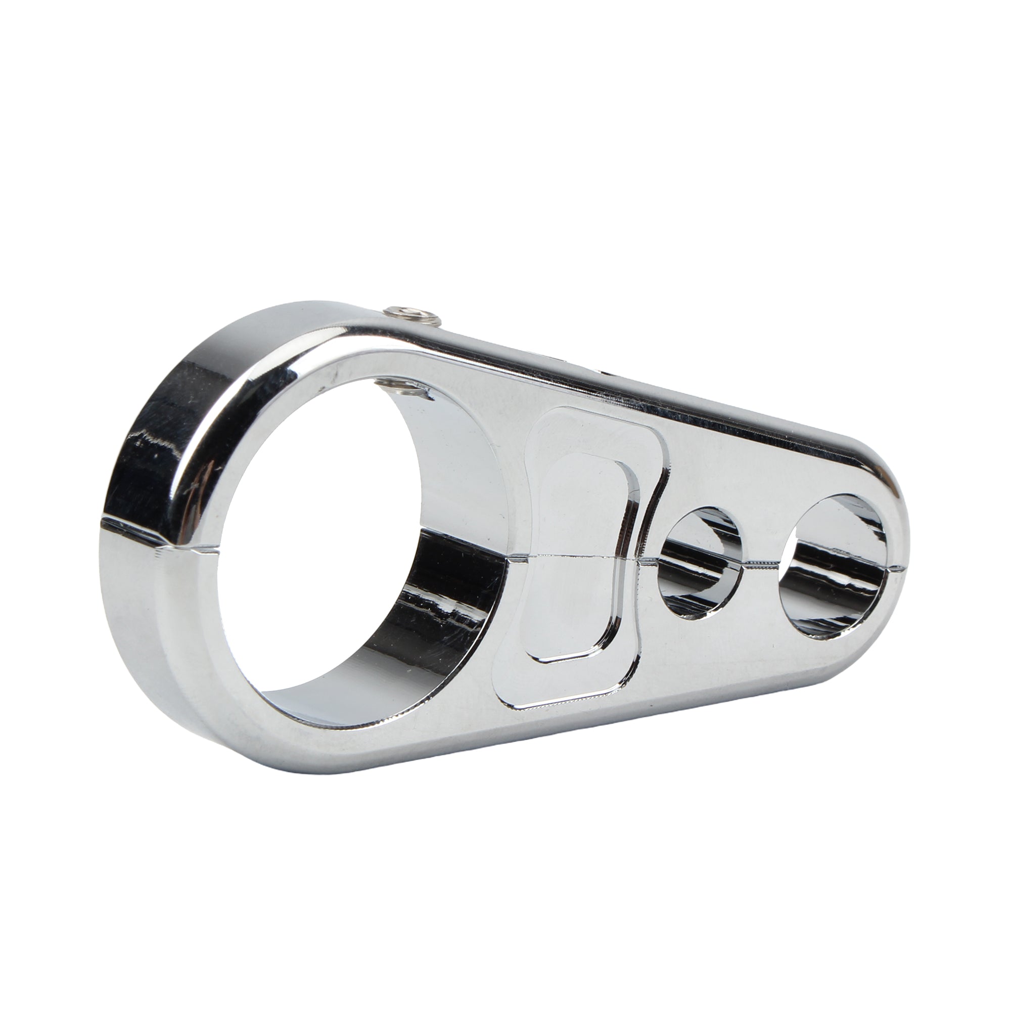 For Harley Cafe Racer Dyna Sportster Motorbike 1" 25mm Handlebar Clutch Cable Brake Line Clamp Fixed Clips Enduro