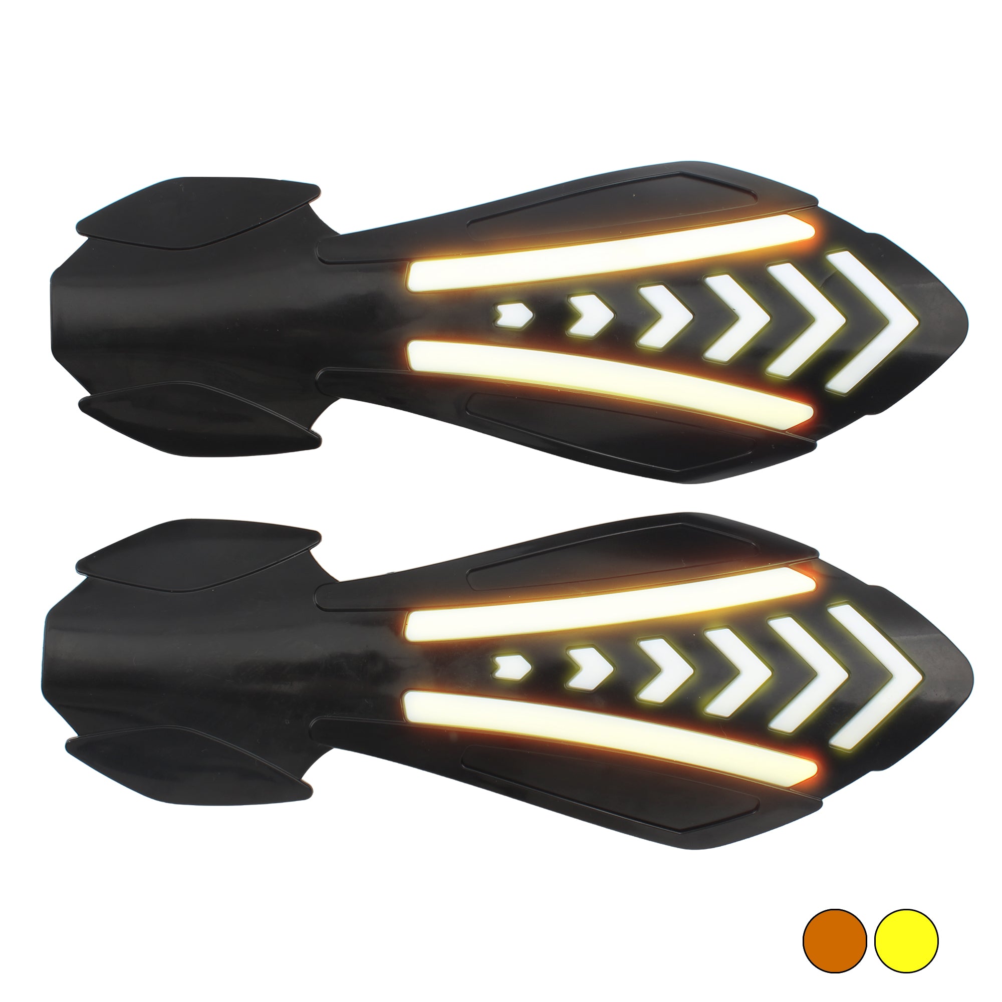 New Style Handlebar Protective Cover Motorcycle Handguard With LED Two-color Steering and Water Signal Light Handlebar