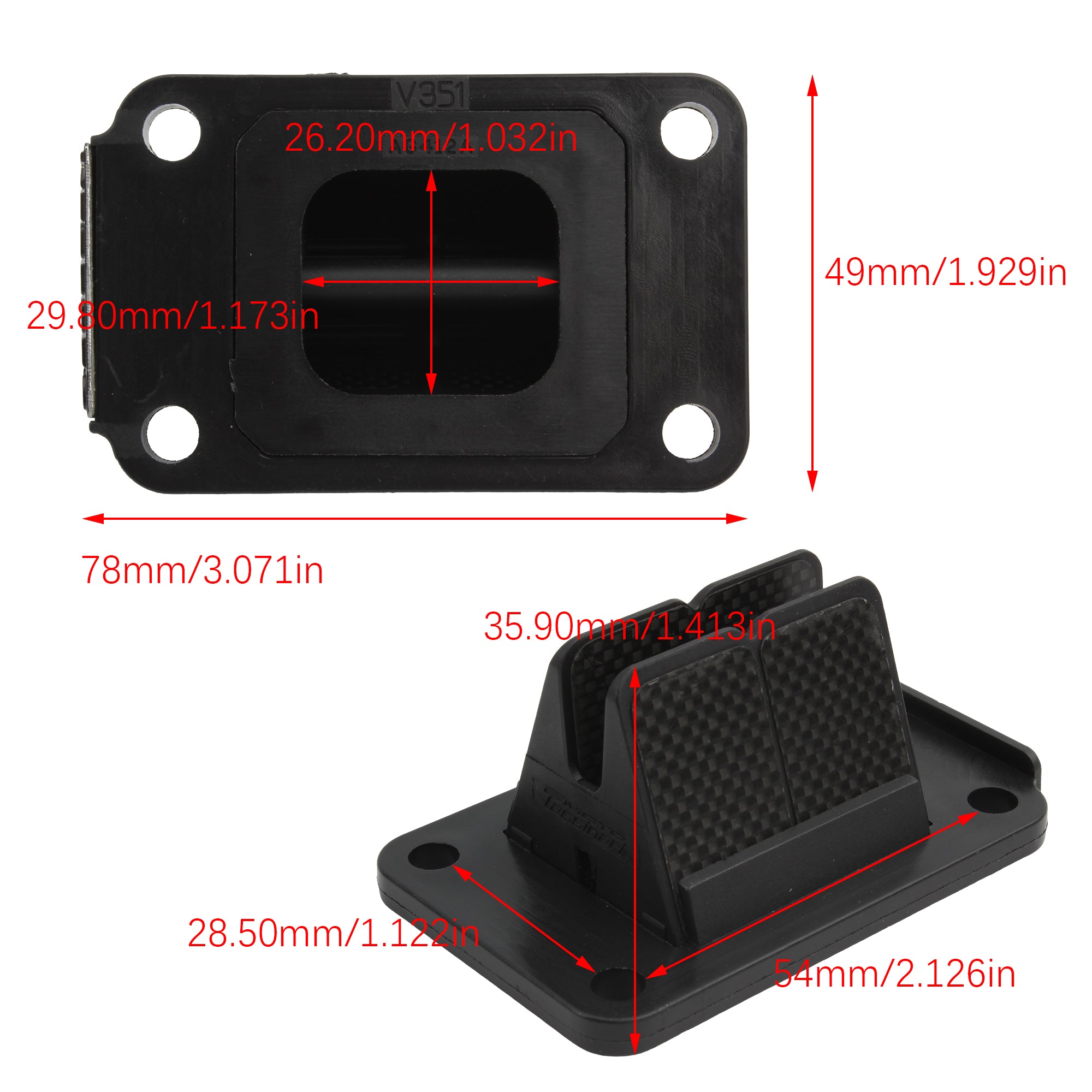 V-Force 3 for Carbon Reed Valve System for  XC65 SX65 SX50 V351B AM6 V Force Reed Valve