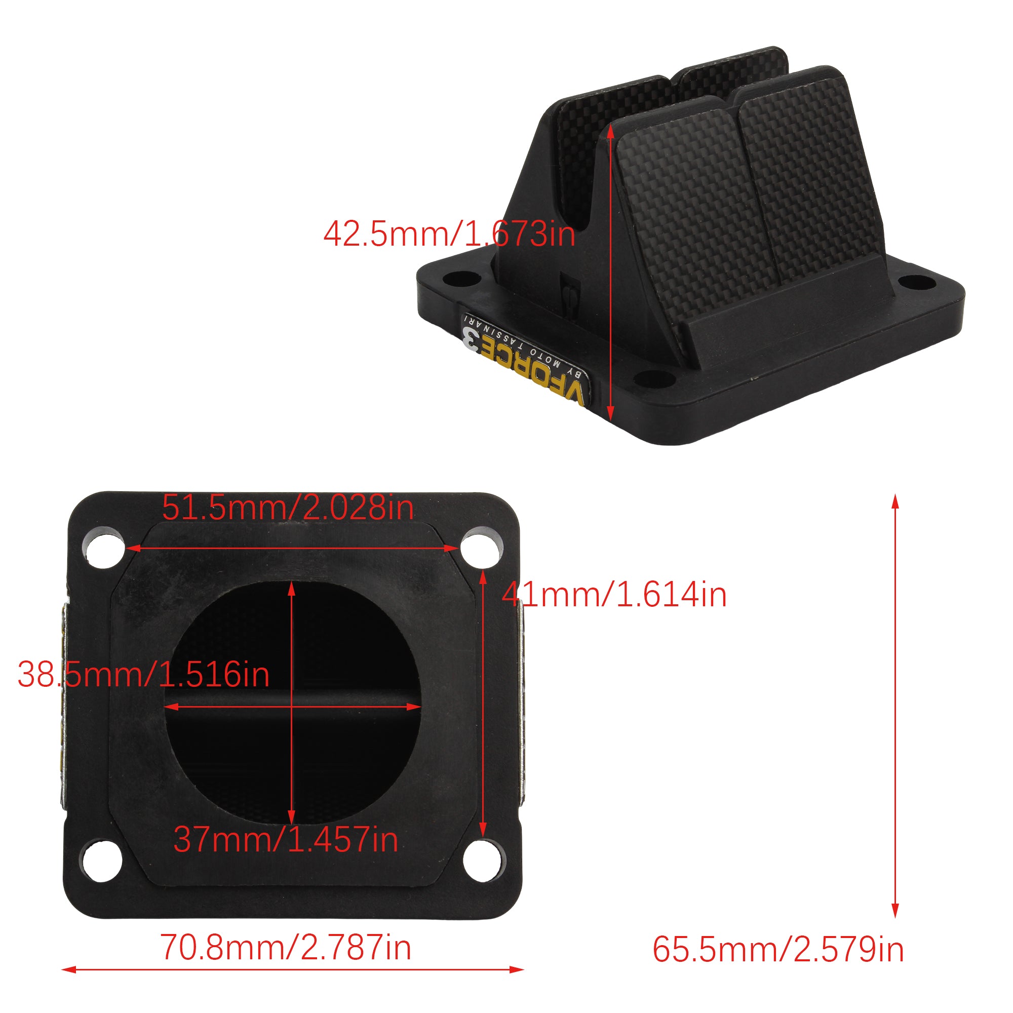 Carbon Fiber Intake Reed Valve for Yamaha YZ85 YZ125  YZ400 HONDA CR250 Vintage Motorbike Reed Valve Kit