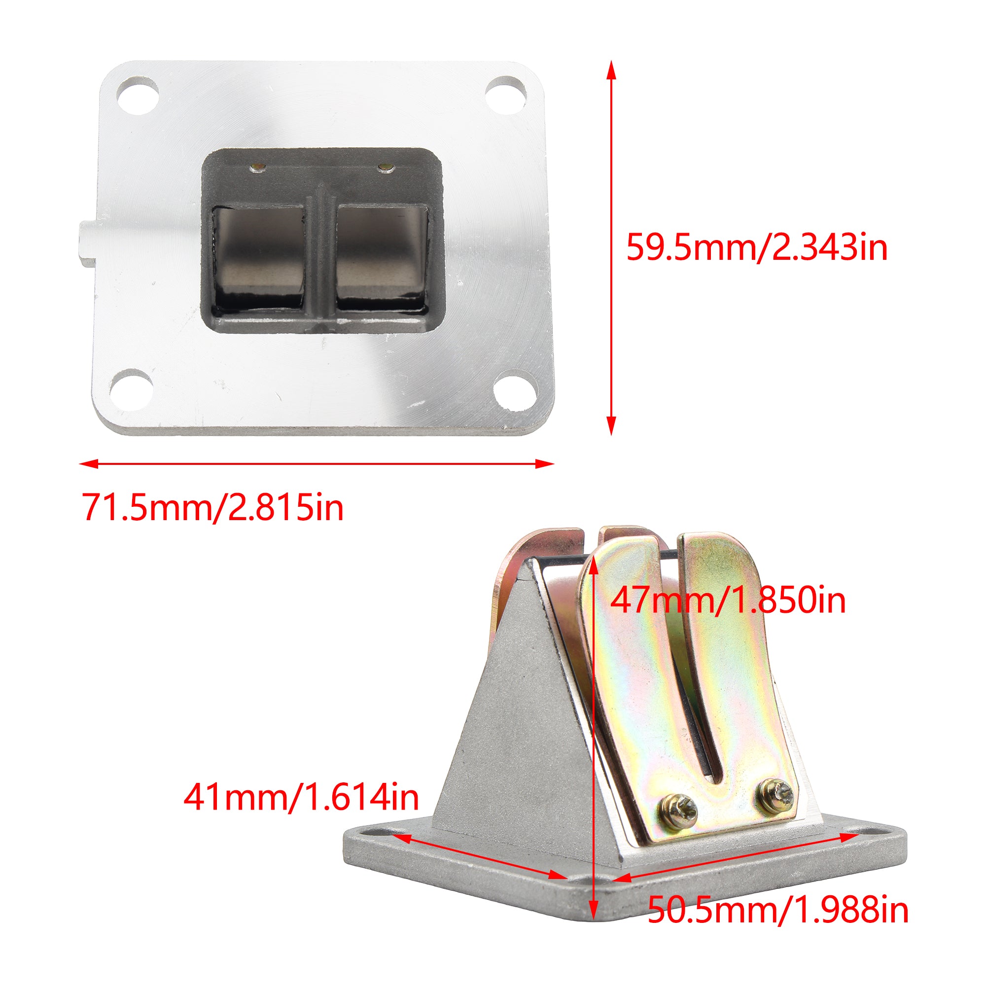 Moped Scooter Reed Valve Block for Yamaha RS125 RXK 125cc Valves Two-Stroke Motorcycle Reed Valve With Petals Membran Assy
