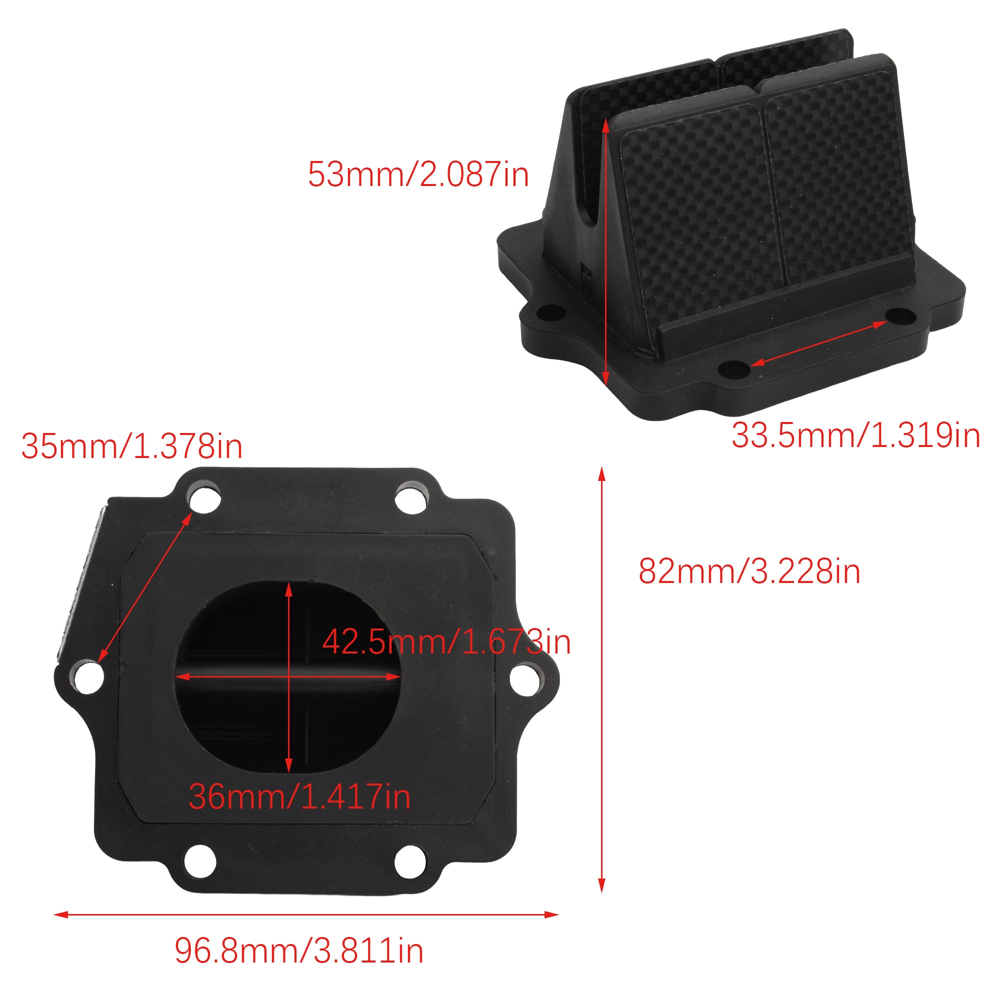 Motorcycle Carbon Fiber Intake Reed Valve for KX125 1983-1984 1982-1992 KMX125 1999-2001 KX500 ATV Dit Pit Bike  Reed Valve