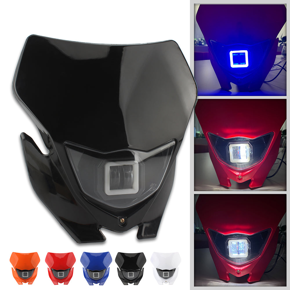 New Motorcycle Headlight Universal Headlamps KLX125 KLX150 250 450 Off Road Bicycle Motorcycle Off Road Accessories Enduro