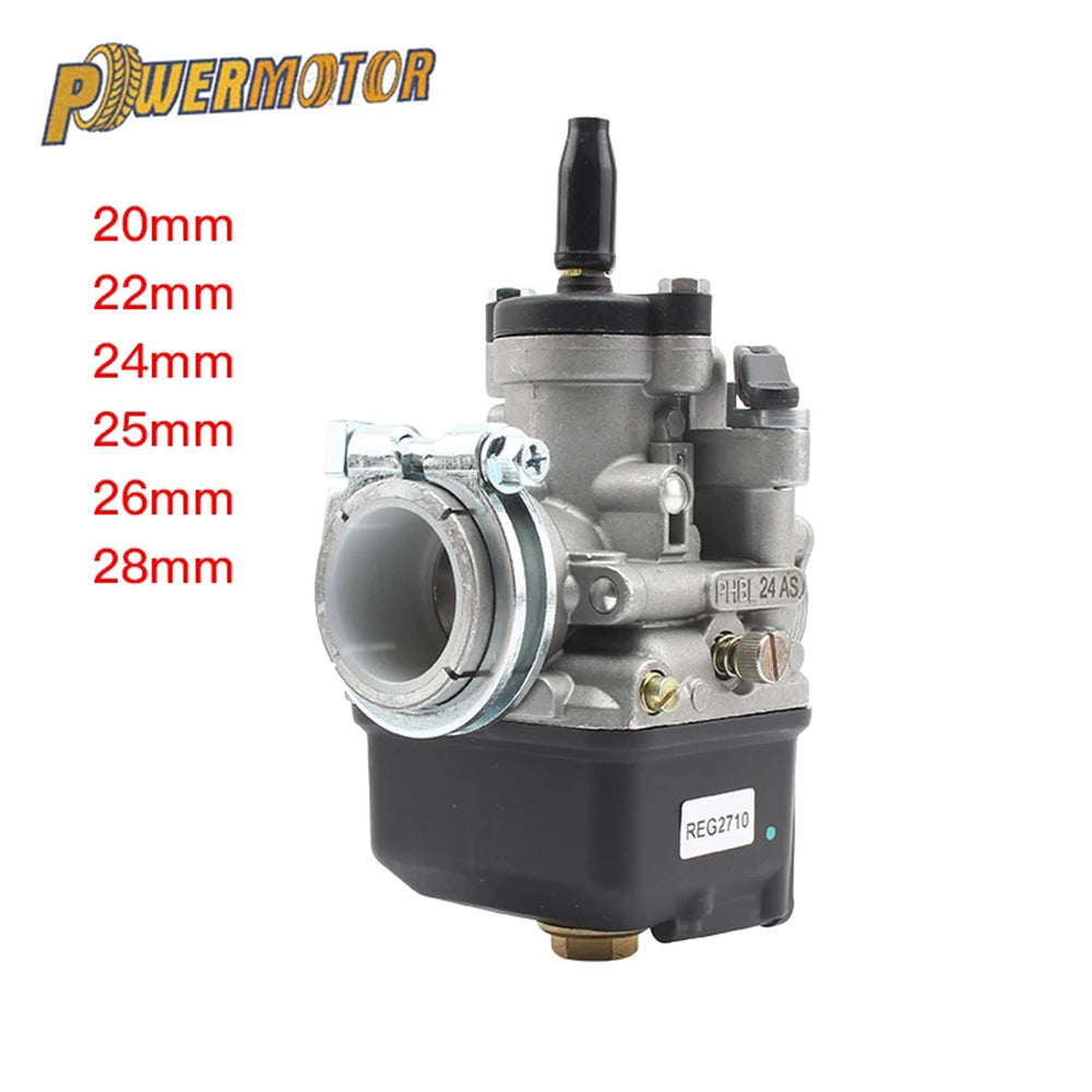 PHBL 20mm 22mm 24mm 25mm 26mm 28mm  Racing Carb  Carburetor Vergaser Dellorto  2 Stroke 50-250cc Dellorto Scooter  Carburetors