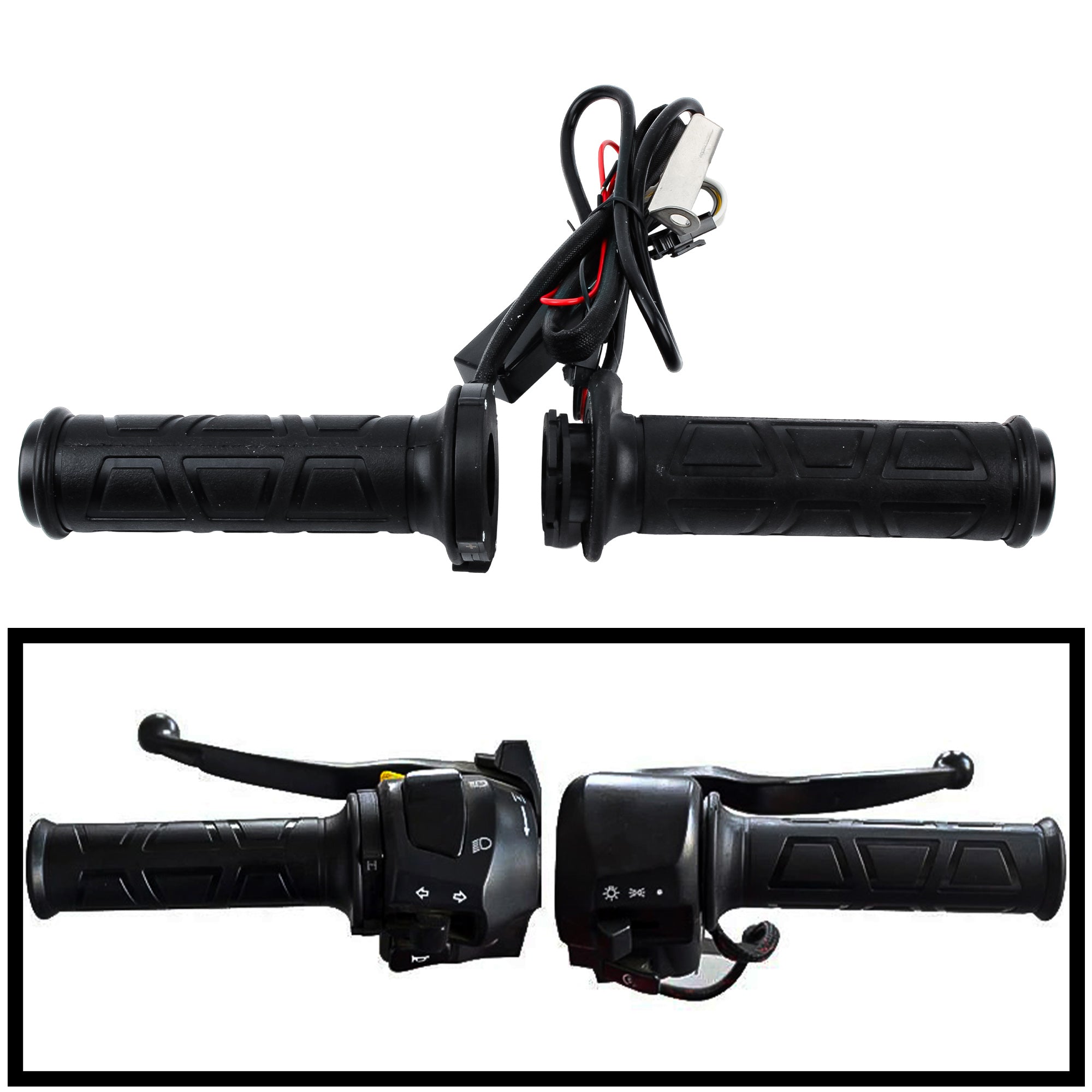 Universal Motorcycle Motorbike Hand Heated Grips Warmers Adjust Temperature Hot Handlebar for KTM Honda Suzuki Kawasaki Yamaha