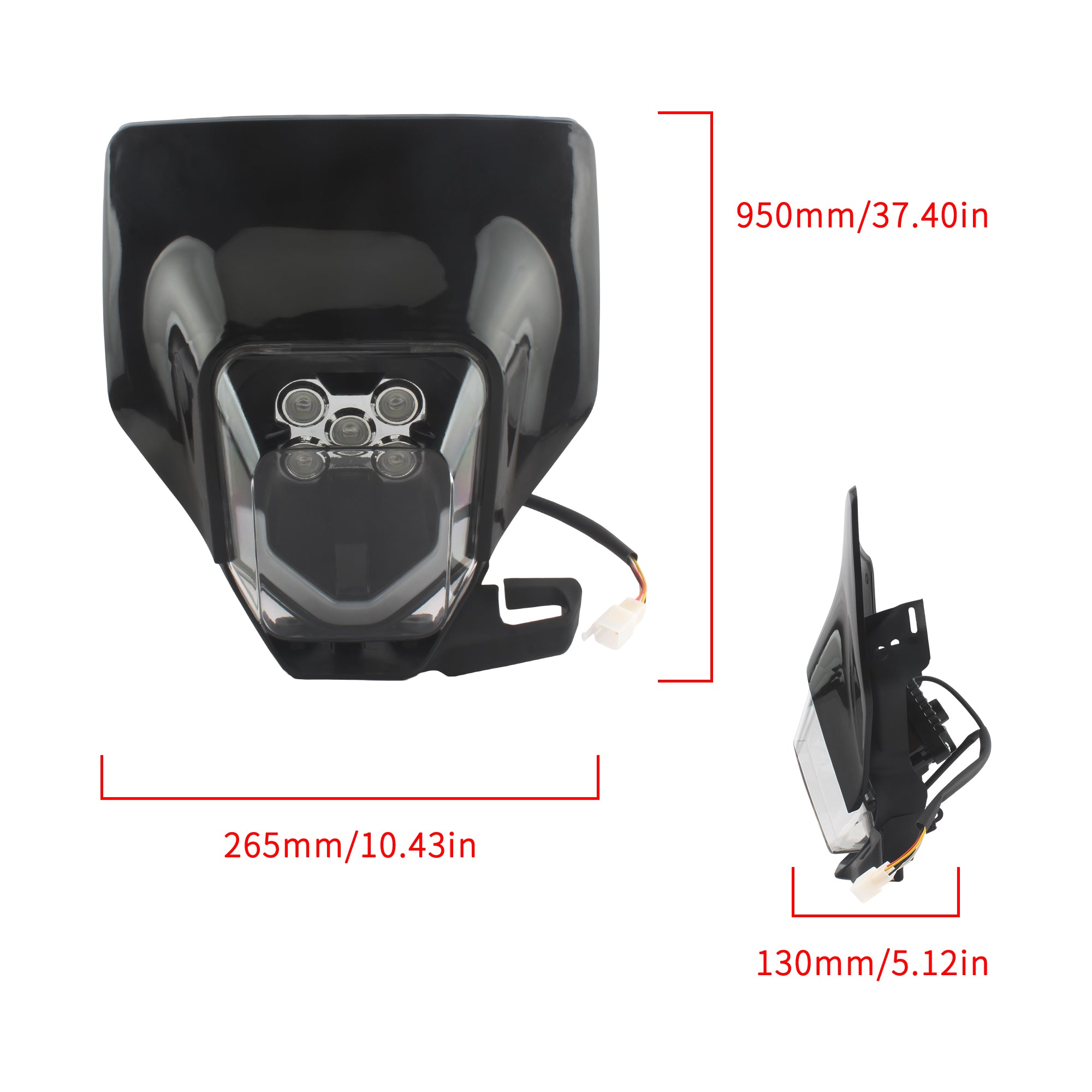 Motorcycle Headlight LED Headlamp for   TE 250 300 450 FC TE TX TC FX 125 150 Moto Head Lamp Light With Light Universal