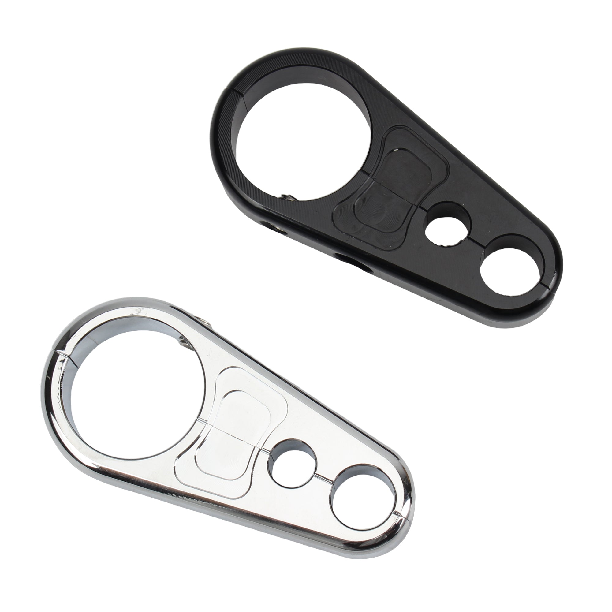 For Harley Cafe Racer Dyna Sportster Motorbike 1" 25mm Handlebar Clutch Cable Brake Line Clamp Fixed Clips Enduro