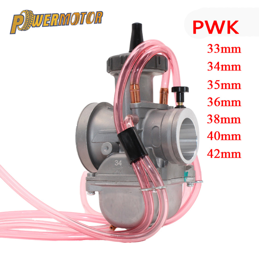 Universal 33 34 35 36 38 40 42mm PWK Motorcycle Carburetor Carb for  Racing Parts With Power Jet Dirt Bike ATV Off-Road