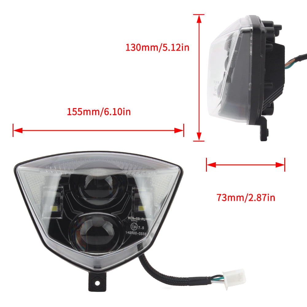 Motorcycle LED Headlight for Gas Gas EC 250 250F 300F EX 300 350F 450F MC 450 2021 to 2023 Dirtbike Enduro Motocross Accessories
