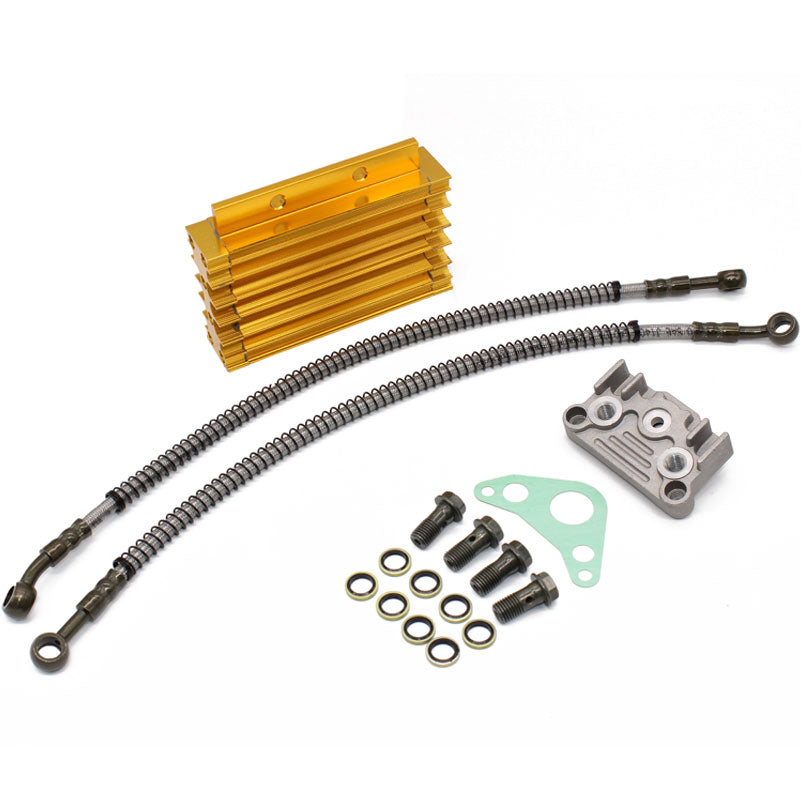 Volvo Radiators CNC Oil Cooler Radiator Aluminium Kit Cover Cooling Adapter Engine Cylinder Universal Motorcycle Oil Radiator