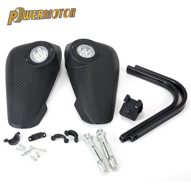 Motorcycle Handguard Hand Shield Protector With LED Light for KTM ADV DUKE LC4 200 640 690 990 SMR Hand Guards