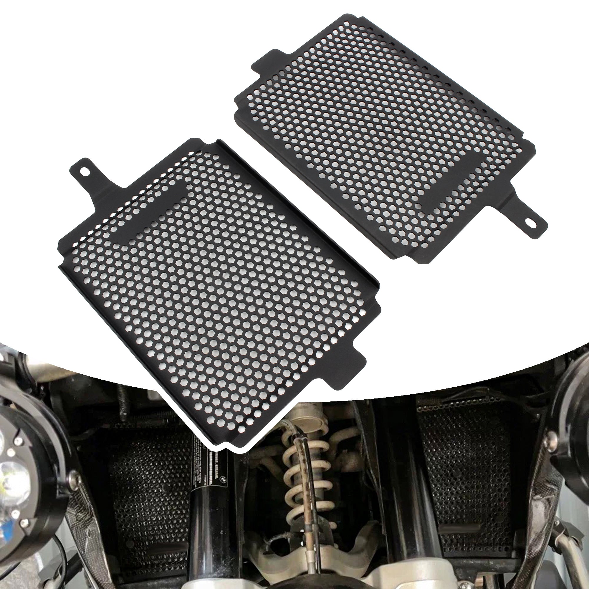 Motorcycle Radiator Grille Guard Protector Grill Cover Protection for BMW R1250GS/ADV Adventure Rallye TE 2019-2021 Enduro
