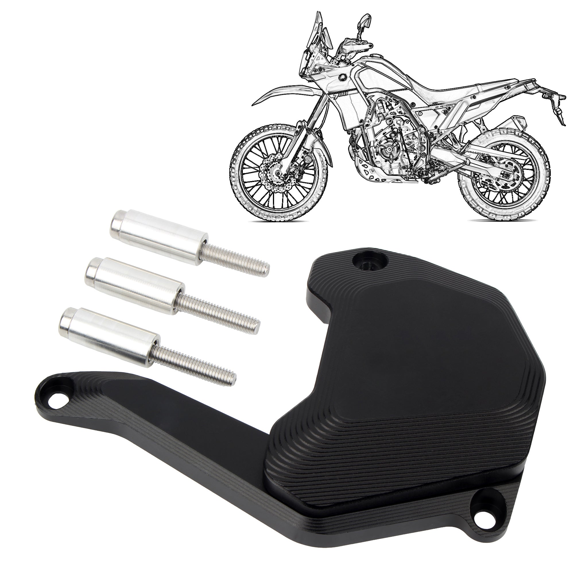 Motorcycle Water Pump Guard for Yamaha TENERE 700 Tenere 700 2019 2020 2021 Motocross Water Pump Housing Protection Parts