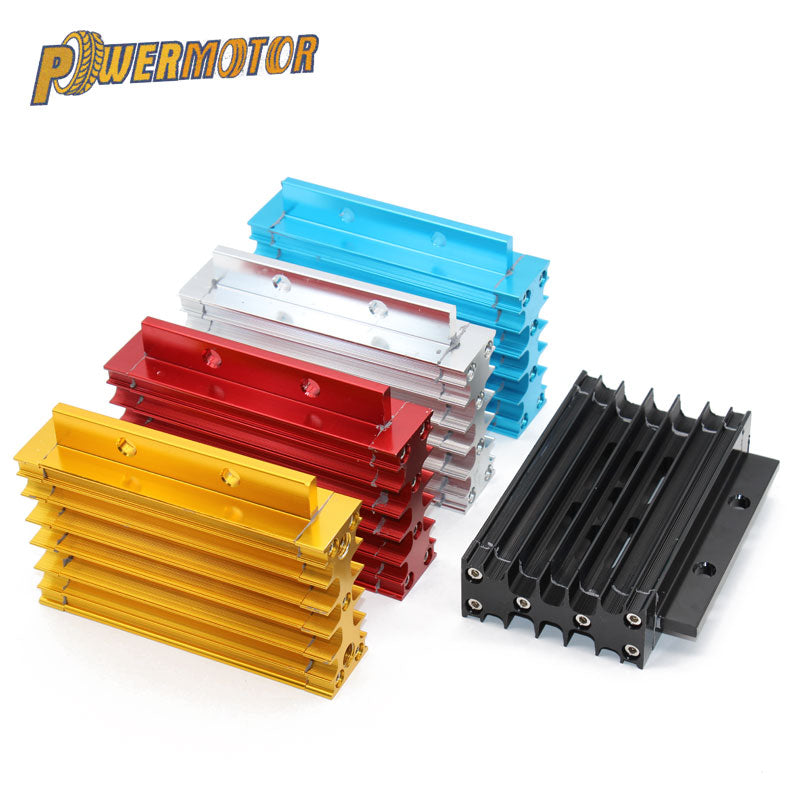 CNC Cooling Radiator Pit Dirt Bike Oil Cooler Kit Aluminum Alloy Oil Cooler Kit for 110CC-150CC LIFAN 110 125CC CRF Monkey B ATV