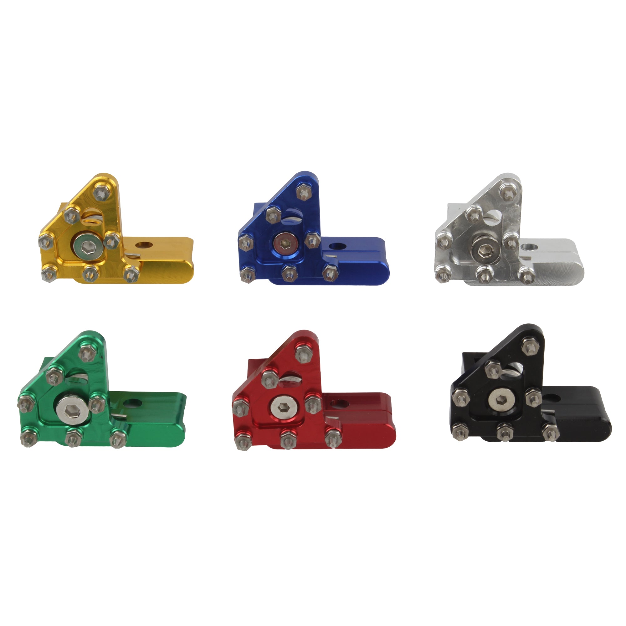 Powermotor Motorcycle Rear Brake Pedal Lever Step Plate Tip for CRF/KLX/YZF Rotatable Aluminum Alloy Motorbike Accessories