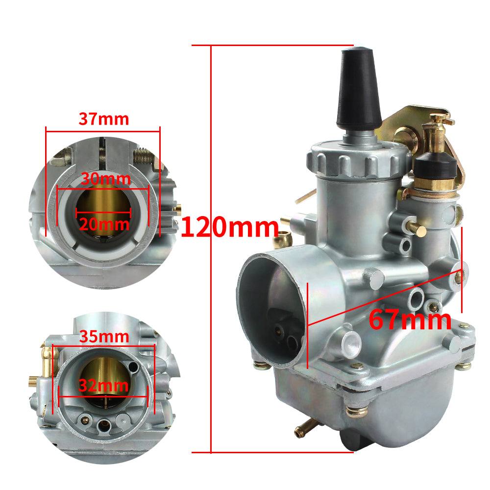 Motorcycle Carburetor Carburador With Power Jet for Yamaha Mikuni VM 20mm Universal Cross Country Race Motocross Carb Parts