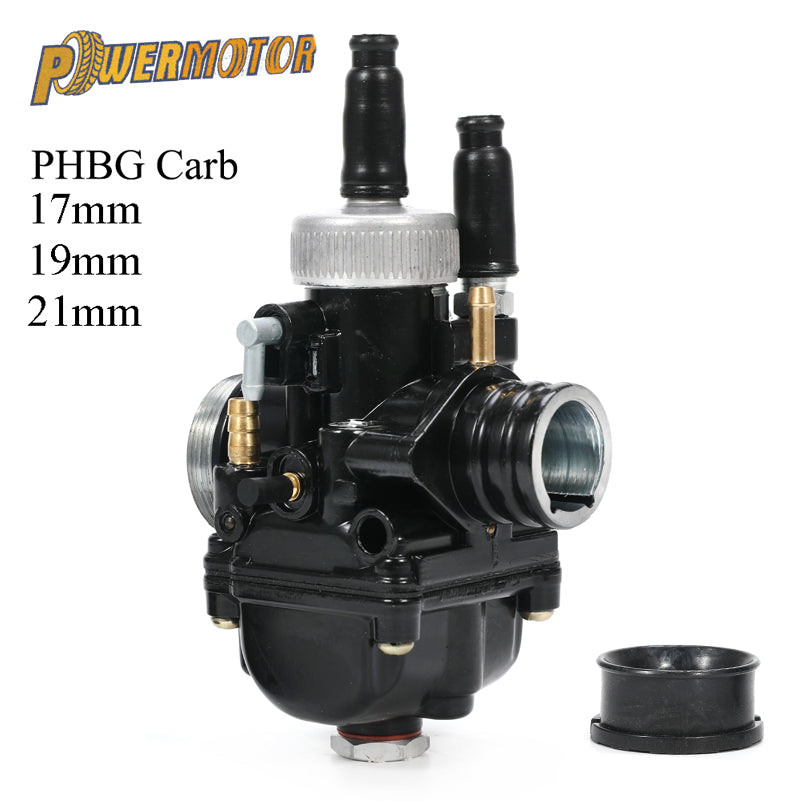 PHBG 17mm 19mm 21m Dellorto Black Racing Carburetor Carb With Air Intake 50cc 90cc BWS100