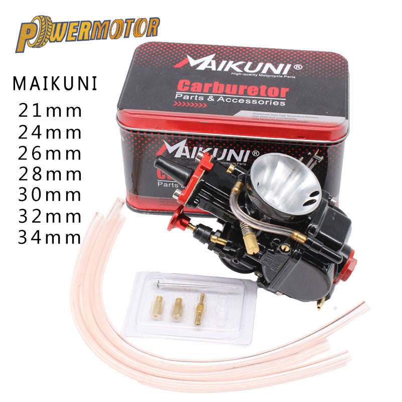 Powermotor Mikuni Maikuni PWK Carburetor Parts 21 24 26 28 30 32 34mm Universal Black Aluminum Fcr Carburetor Racing Carburetor