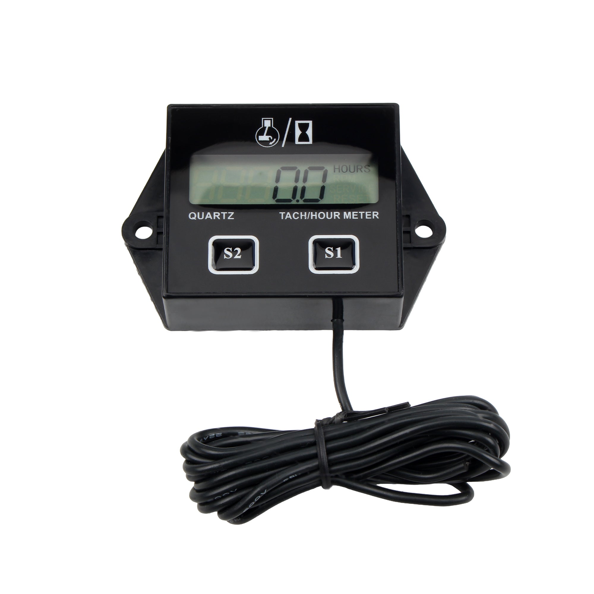 Motorbike 2-Stroke 4-Stroke Digital Engine Tach Hour Meter Tachometer Gauge Inductive Display Dirt Pit Bike Motorcycle Parts