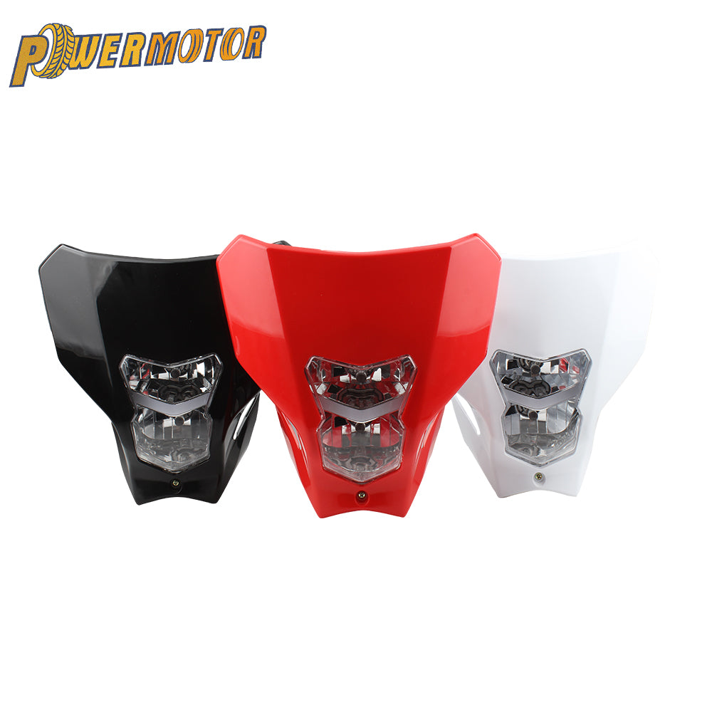 For Honda CRF 450 Headlight Motorcycle Motocross Enduro Fairing Plate Dirt Bike Headlights Headlamp Accessories Free Shipping
